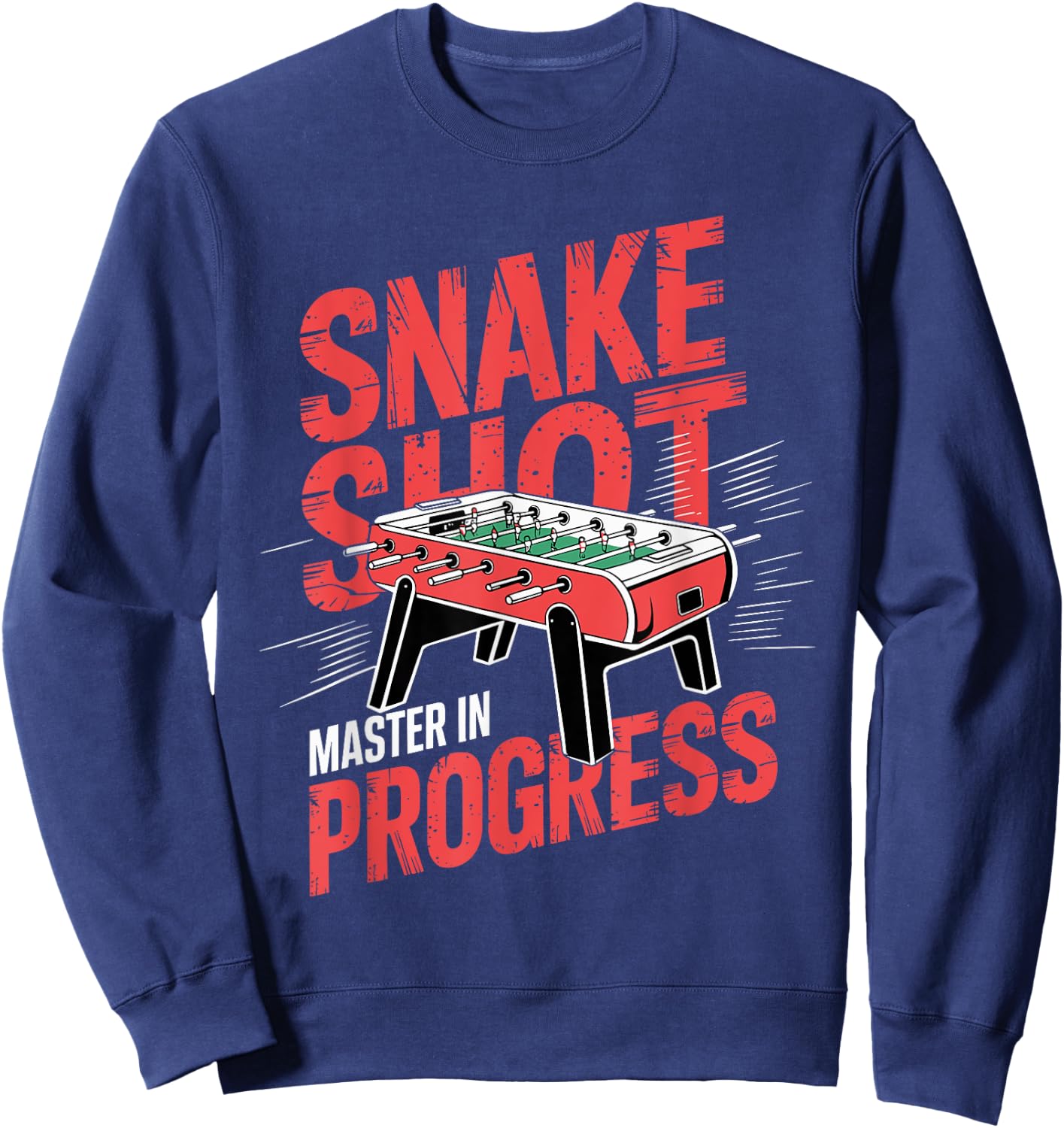 Funny Table Soccer Foosball Snakeshot Master Sweatshirt - Sweatshirt | Navy