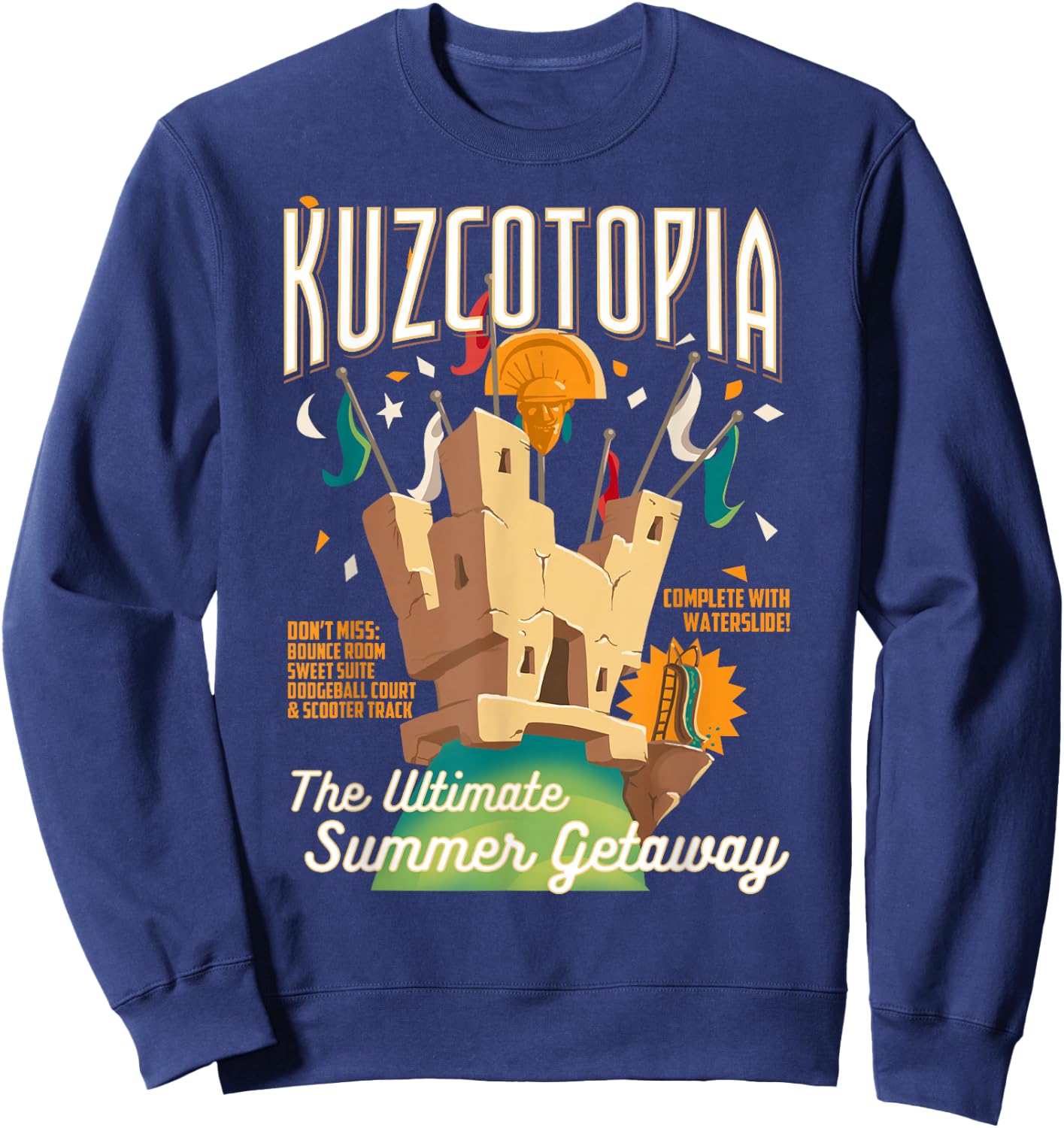 Disney The Emperor's New Groove Greeting From Kuzcotopia Sweatshirt - Sweatshirt | Navy