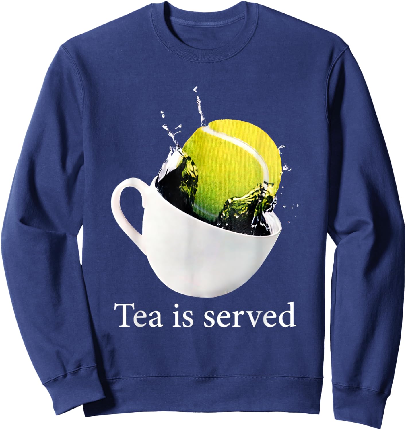 Tennis Tea Is Served Sweatshirt - Sweatshirt | Navy