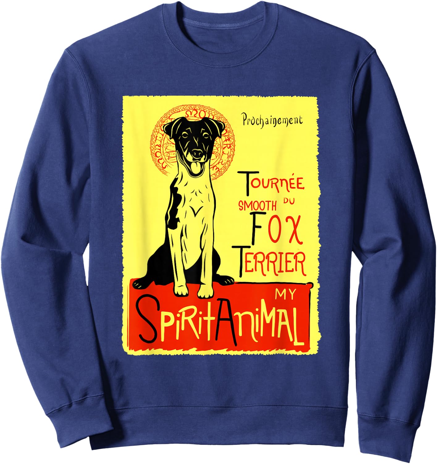 Cute Smooth Haired Fox Terrier Dog Smooth Fox Terrier Gift Sweatshirt - Sweatshirt | Navy
