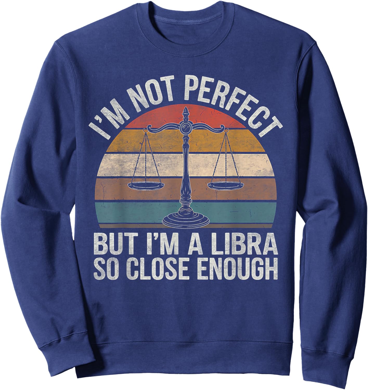 Libra Zodiac Sign Birthday Horoscope Astrology Sweatshirt - Sweatshirt | Navy