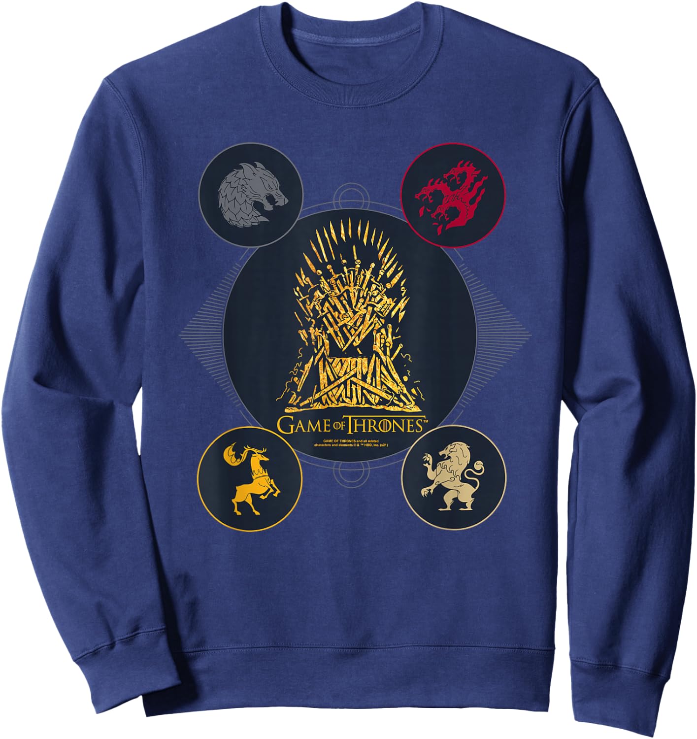 Game of Thrones 4 Houses for the Throne Sweatshirt - Sweatshirt | Navy