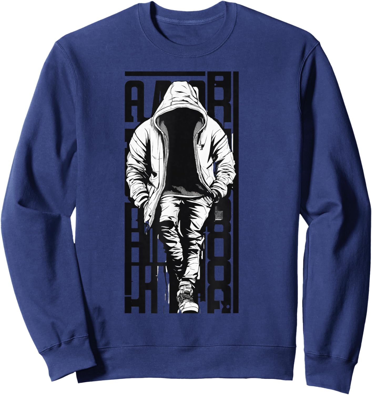 Rapper Graphic Hip Hop T Shirt Streetwear Men Sweatshirt - Sweatshirt | Navy