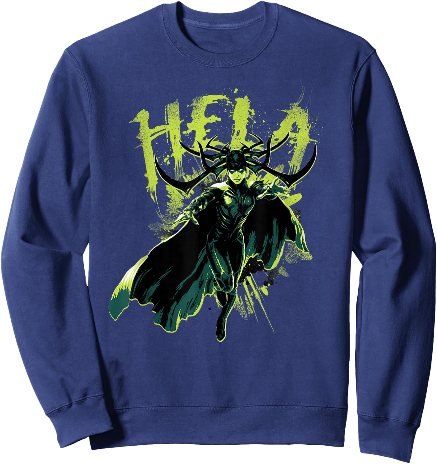 Marvel Hela Thor Ragnarok Goddess of Death Sweatshirt - Sweatshirt | Navy