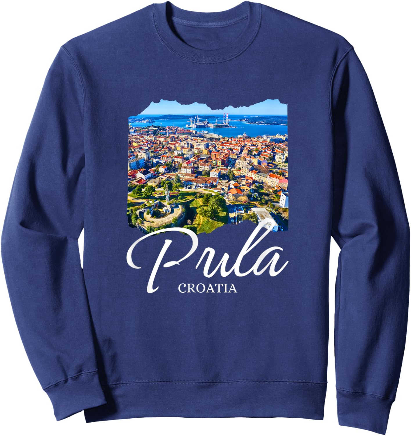 Croatia Pula Souvenir / Pula Croatia Sweatshirt - Sweatshirt | Navy