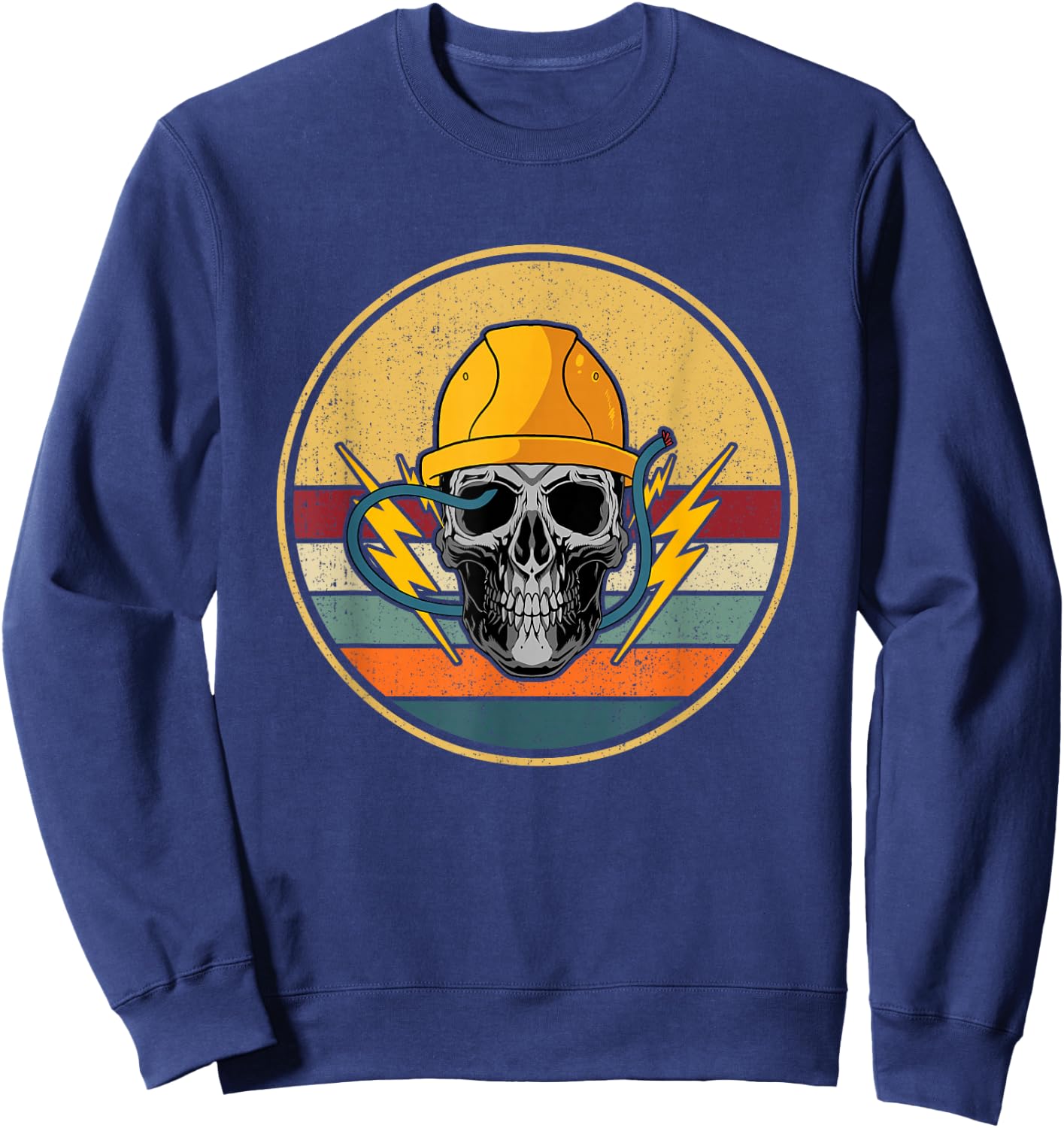 Retro Electrician Electromaster - Vintage Electronics Technician Sweatshirt - Sweatshirt | Navy