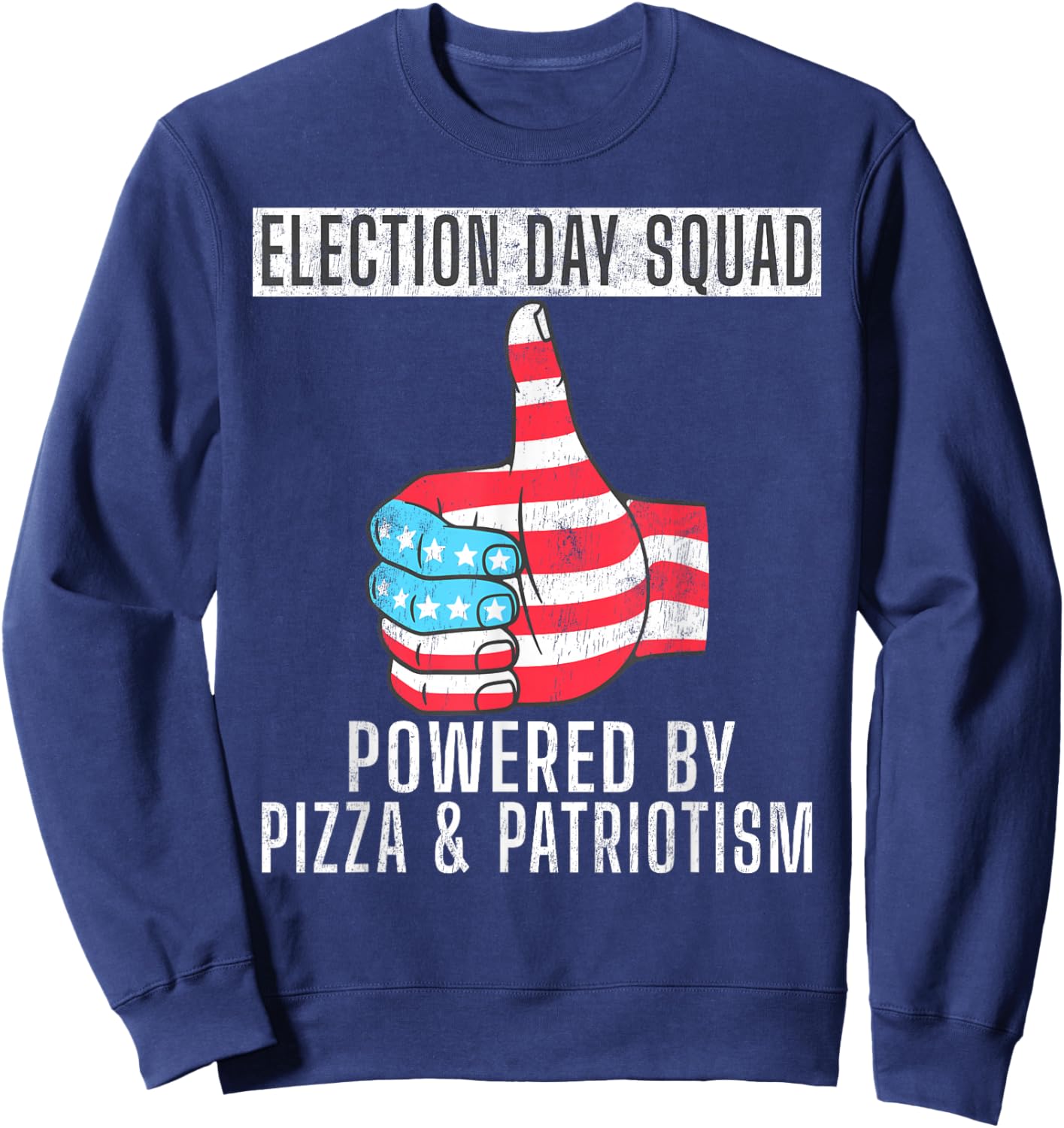 Fun Voting Booth Poll Worker Volunteer - Election Day Squad Sweatshirt - Sweatshirt | Navy