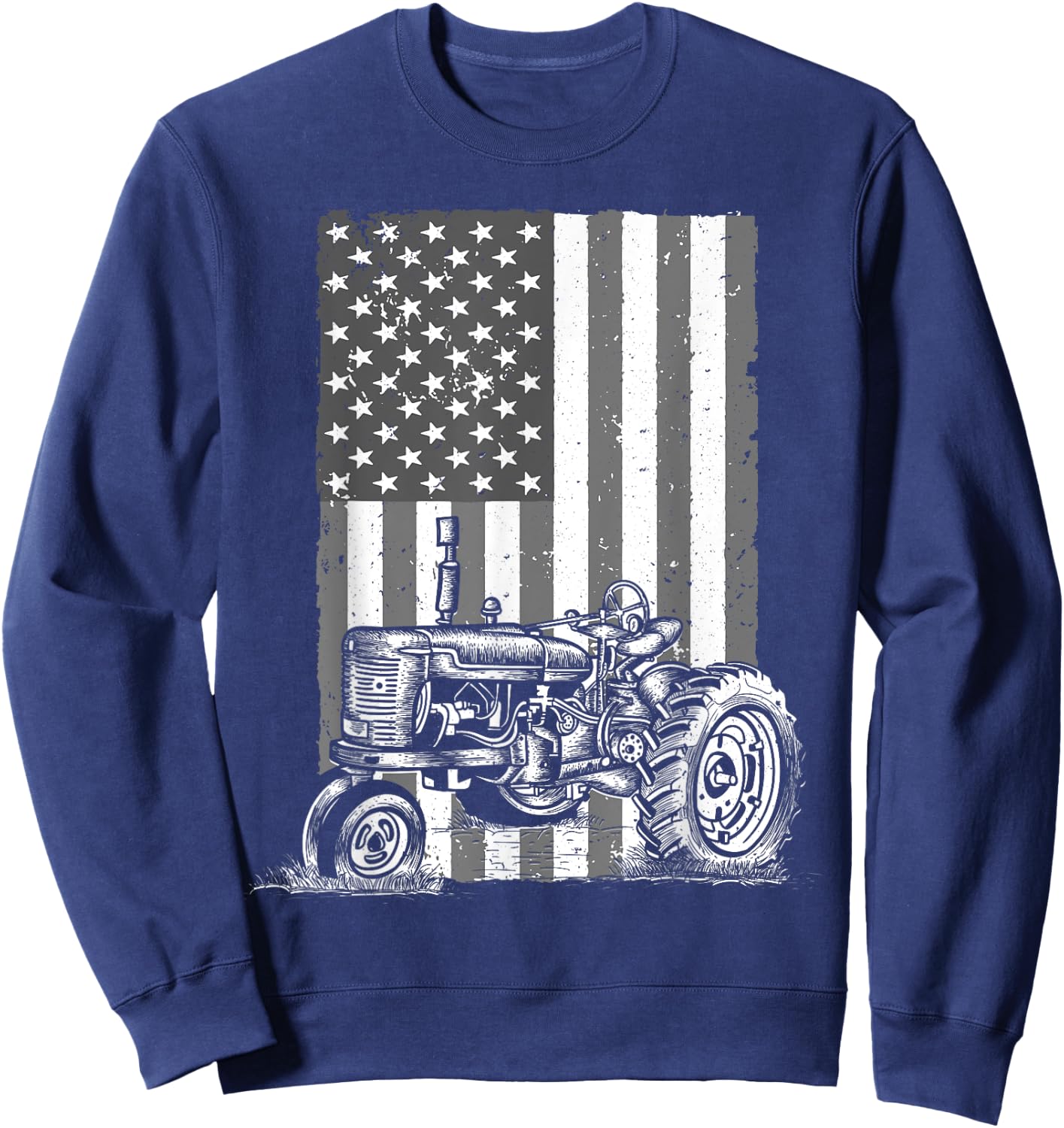 Cool Tractor Art Women Tractor Farmer Farming Farm Sweatshirt - Sweatshirt | Navy