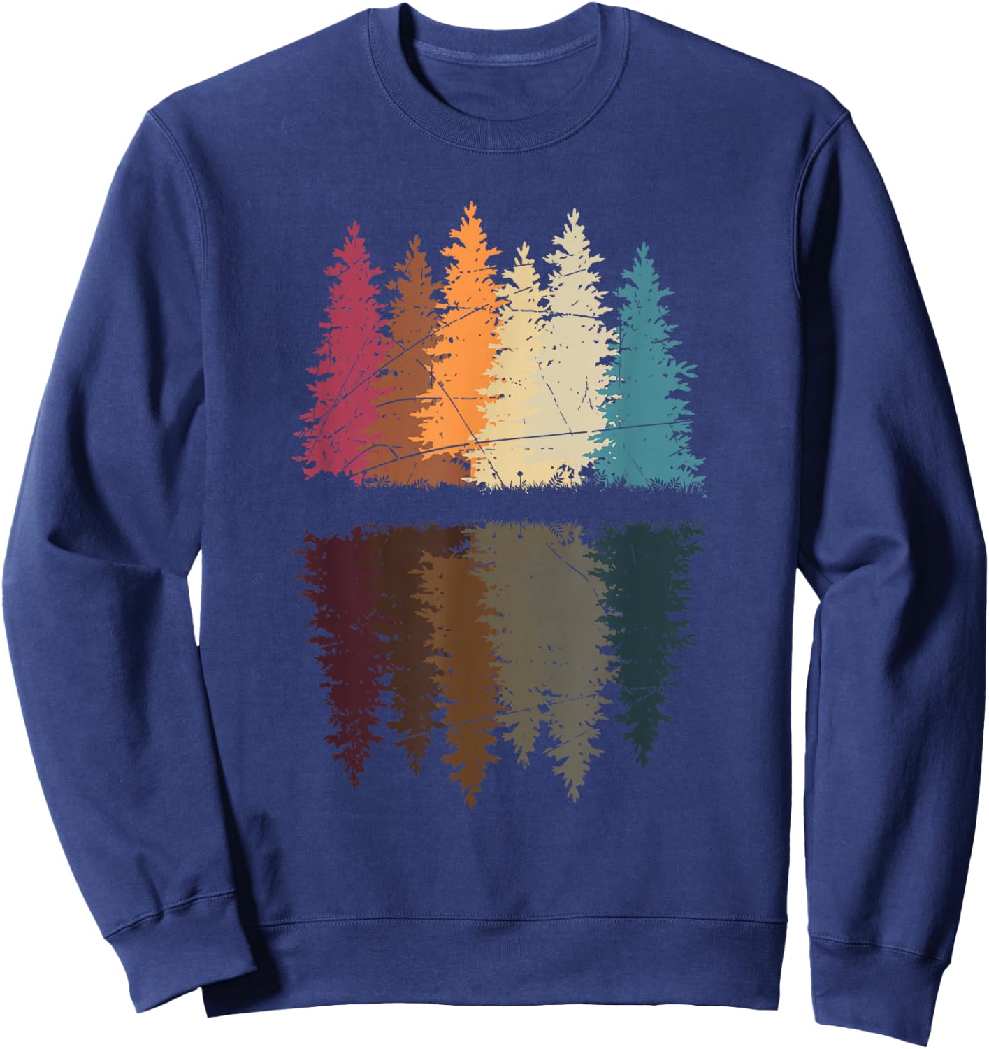 Retro Forest Sweatshirt - Sweatshirt | Navy