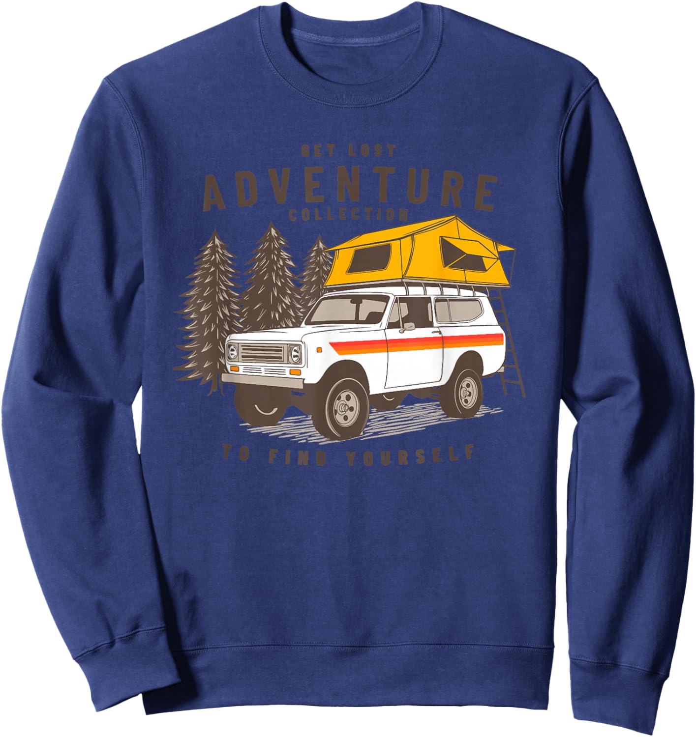 International scout 2 to find your self camping car Sweatshirt - Sweatshirt | Navy
