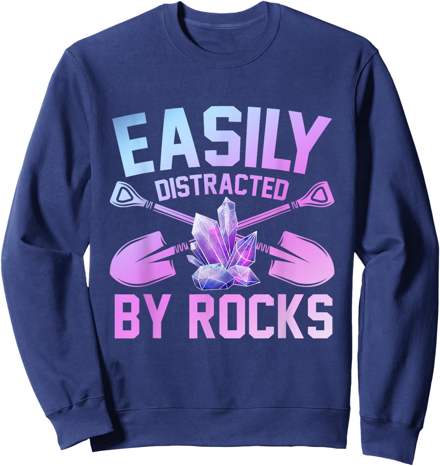 Slightly distracted by rocks geology Sweatshirt - Sweatshirt | Navy