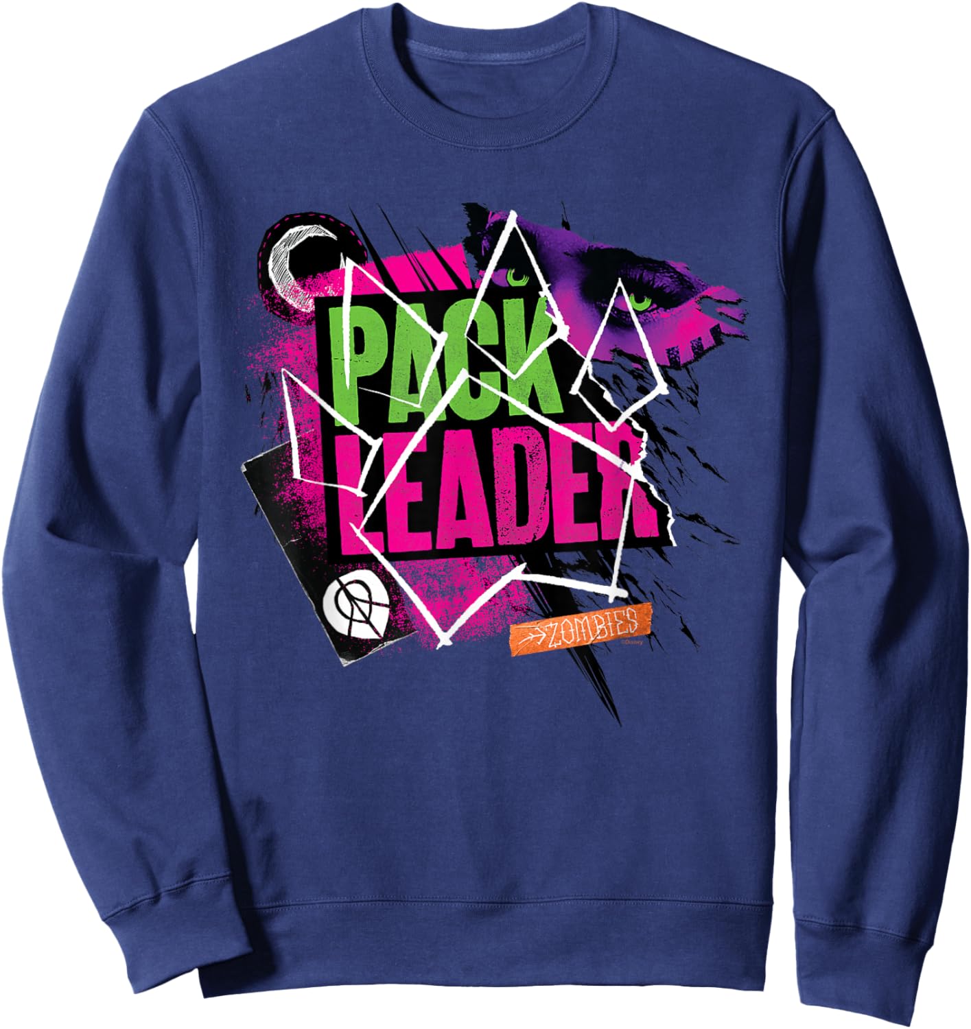 Disney Channel Zombies 3 Werewolf Pack Leader Z-O-M-B-I-E-S Sweatshirt - Sweatshirt | Navy