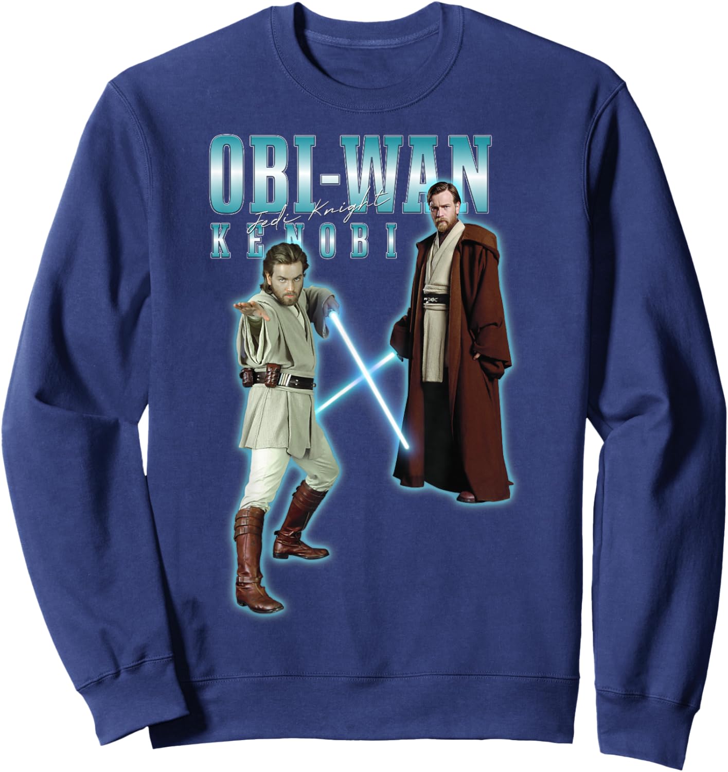 Star Wars Classic Obi-Wan Kenobi Jedi Knight Poster Sweatshirt - Sweatshirt | Navy