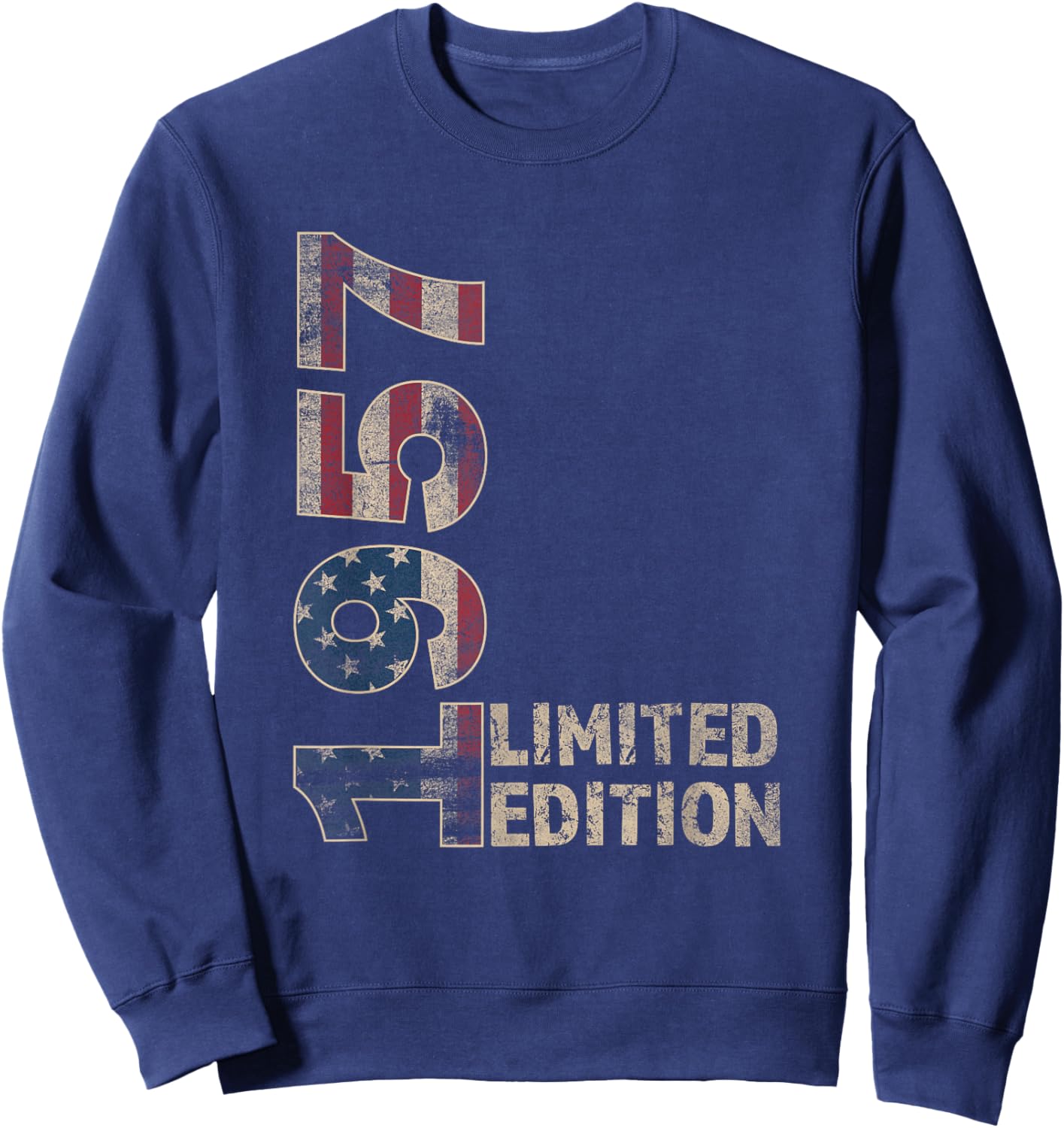 68th Birthday Gift men Vintage born 1957 turning 68 Year Old Sweatshirt - Sweatshirt | Navy