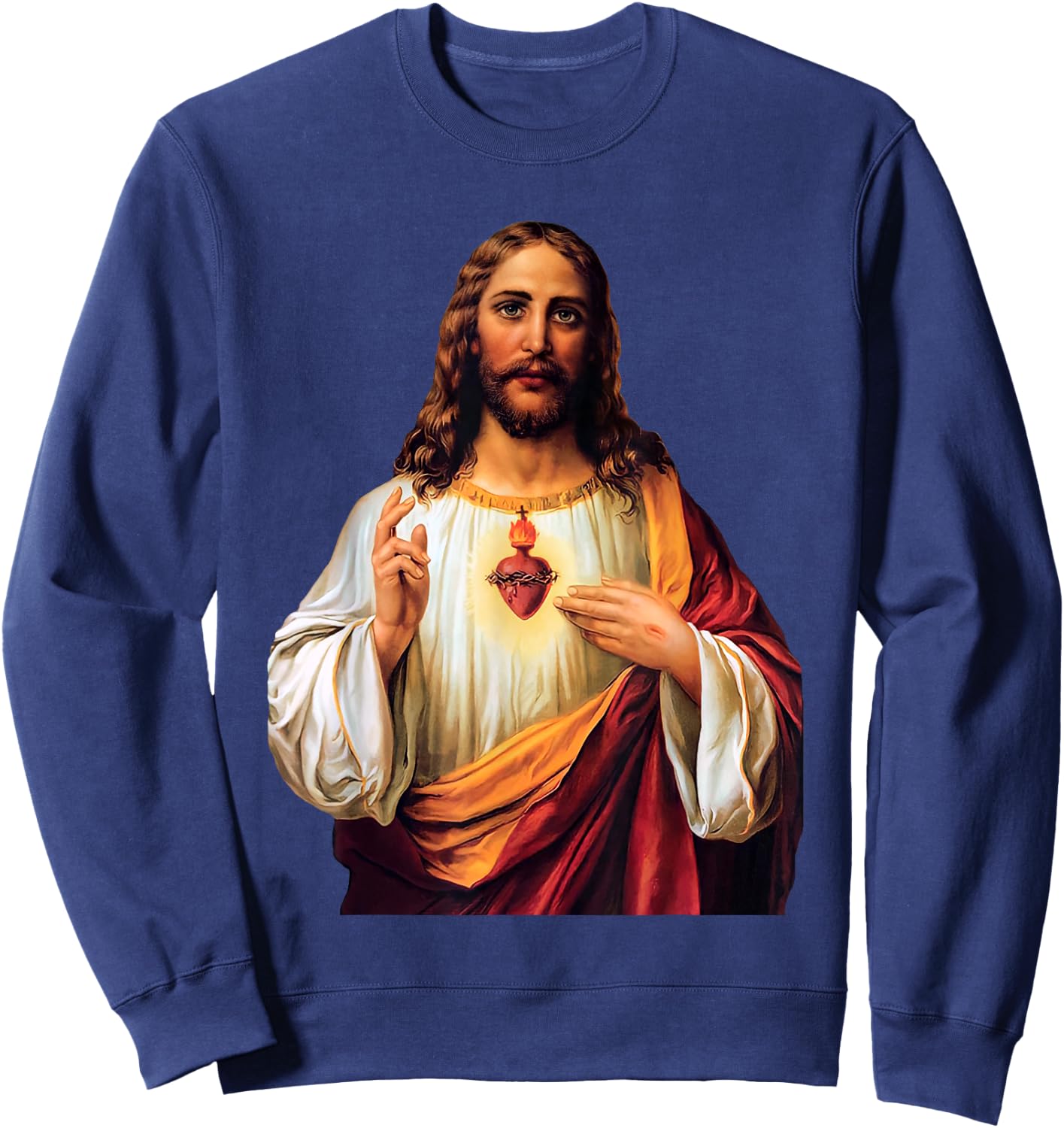 Sacred Heart of Jesus Sweatshirt - Sweatshirt | Navy