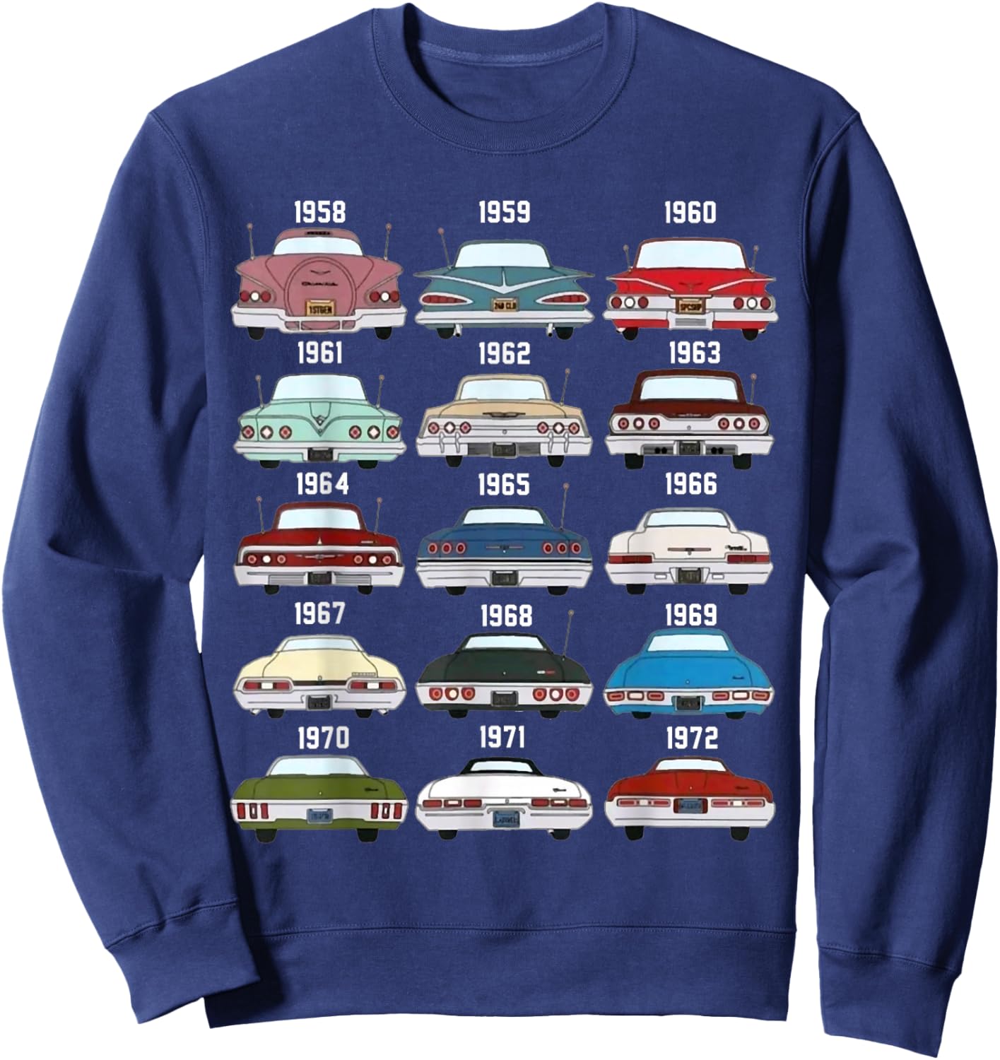 1958 59 60 61 62 63 64 65 66 67 68 69 70 71 72 Impala Ss Sweatshirt - Sweatshirt | Navy