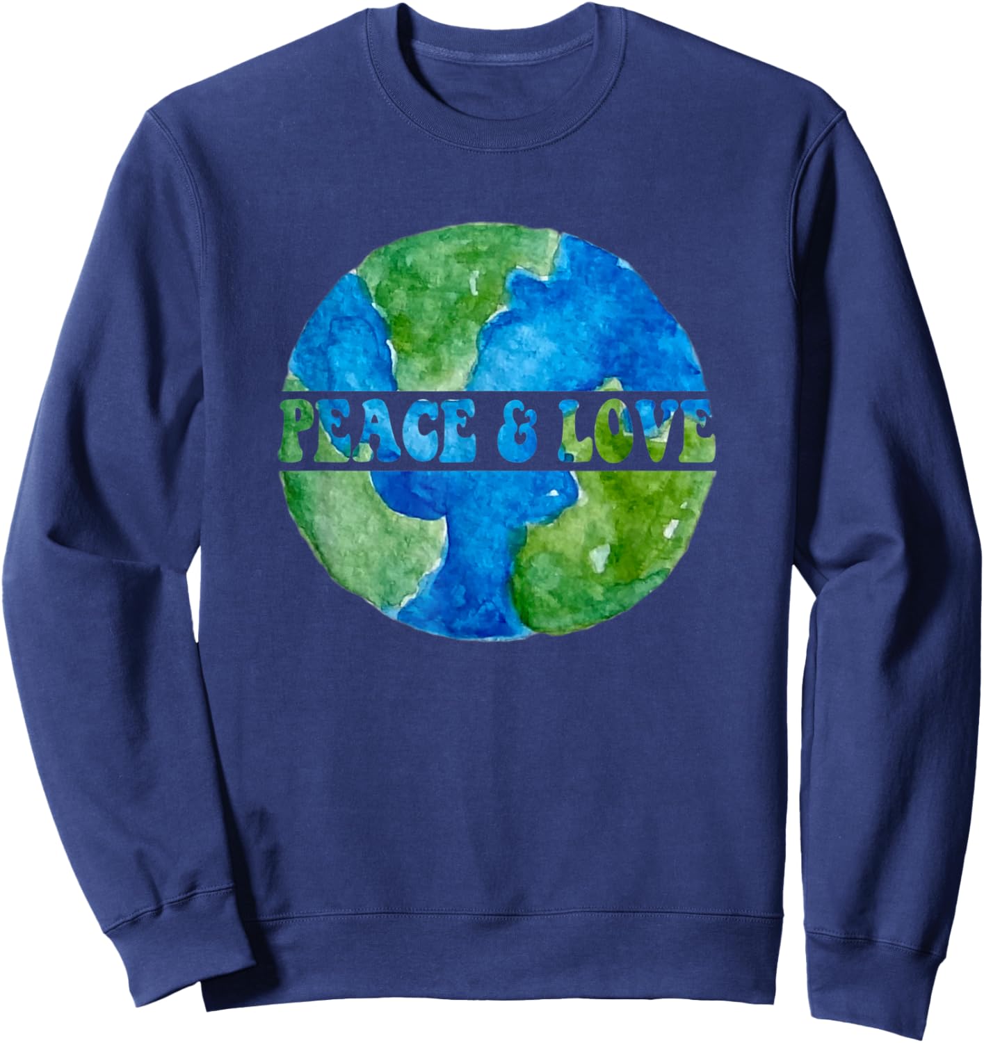 World Peace On Earth Love & Kindness Conscious Humanity Sweatshirt - Sweatshirt | Navy
