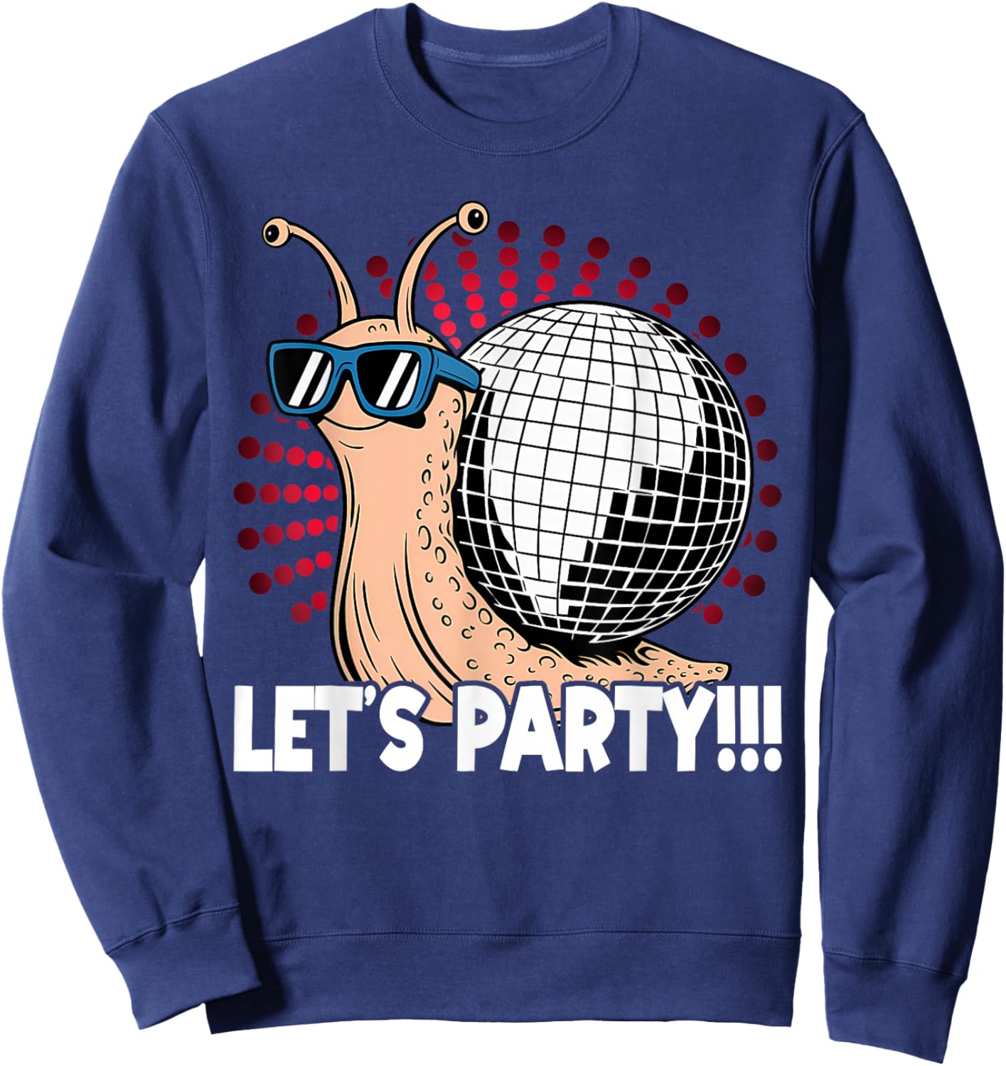 Snail Disco Lover - Party - Disco Ball Sweatshirt - Sweatshirt | Navy