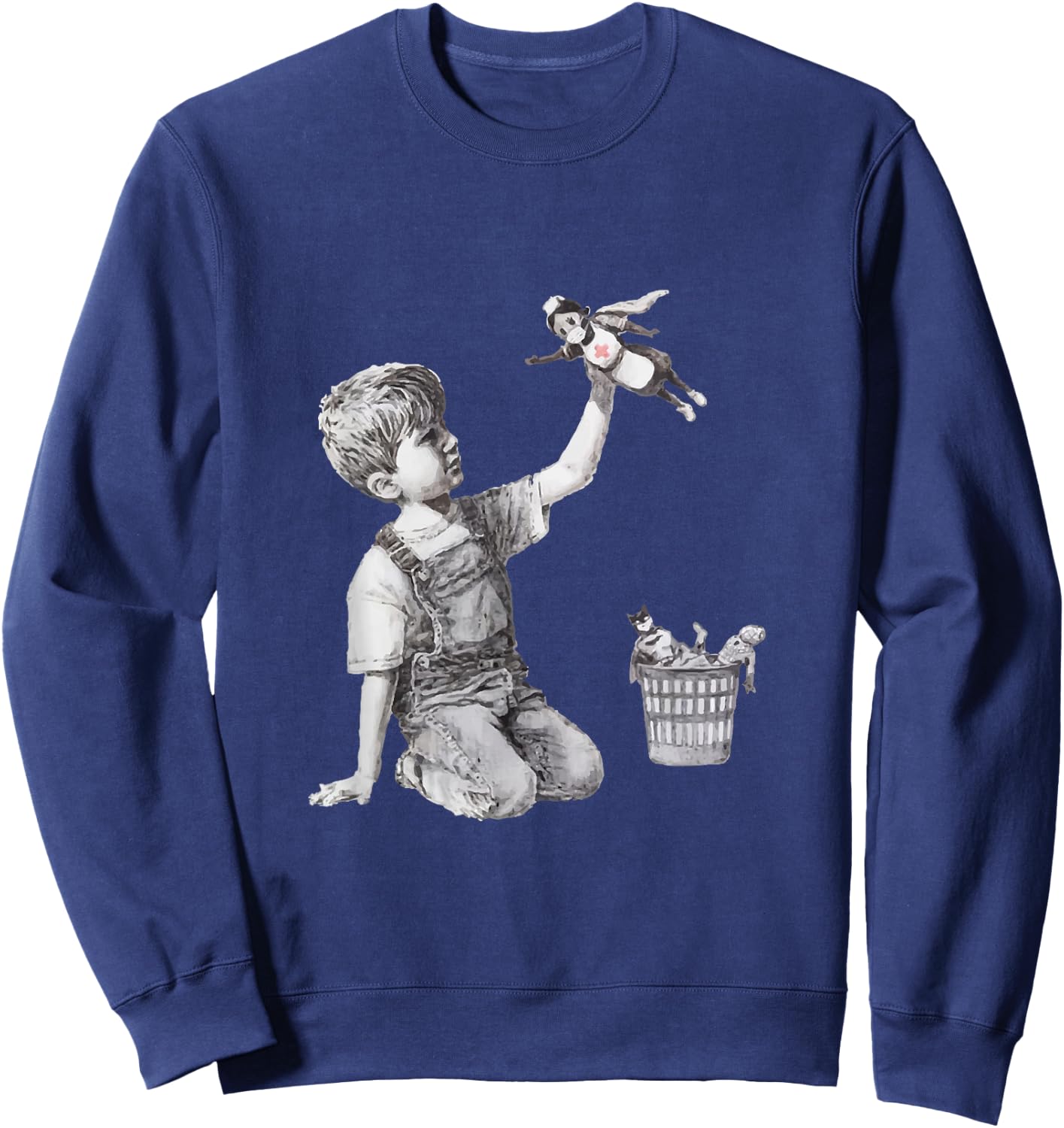 Superhero Nurse Health Workers Sweatshirt - Sweatshirt | Navy