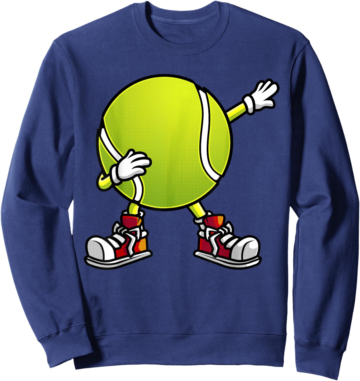 Cute Tennis Design Women Tennis Player Racket Sport Sweatshirt - Sweatshirt | Navy