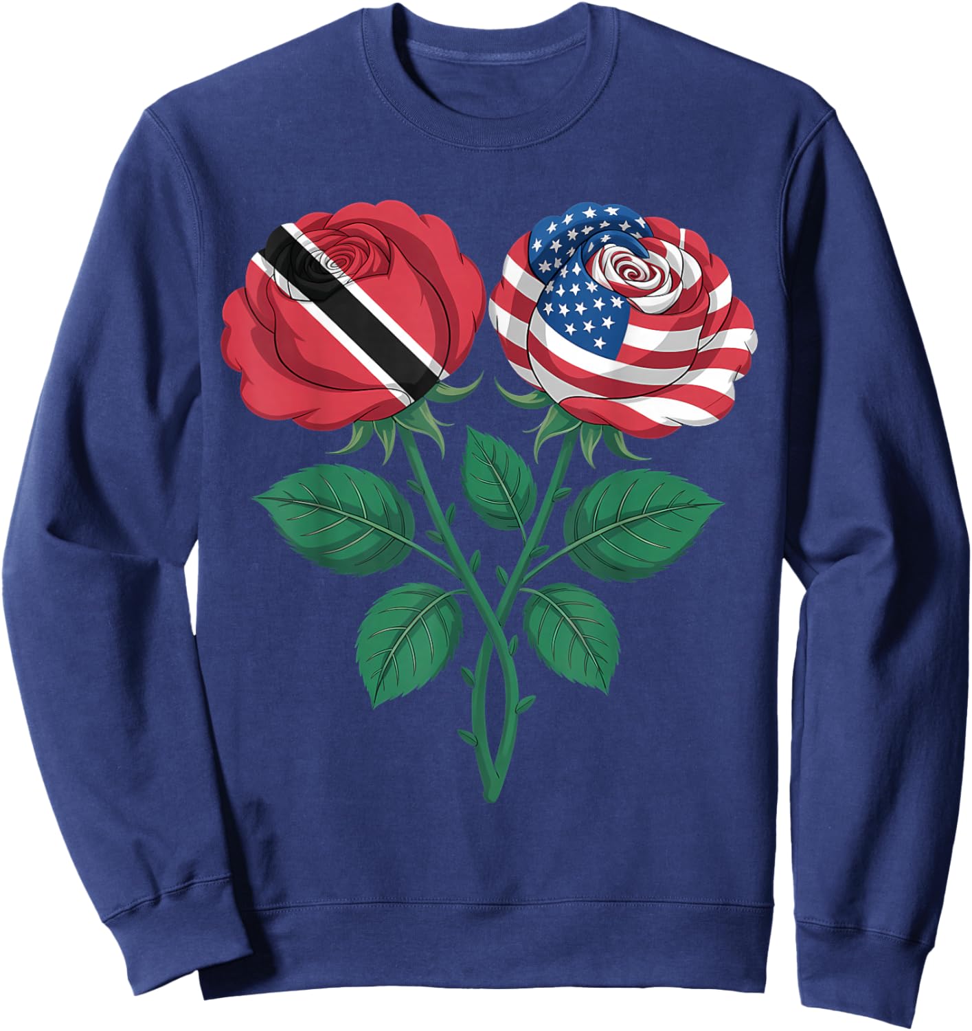 Trinidad and Tobago Flag Trini Flag Roots Trinidadian Flag Sweatshirt - Sweatshirt | Navy