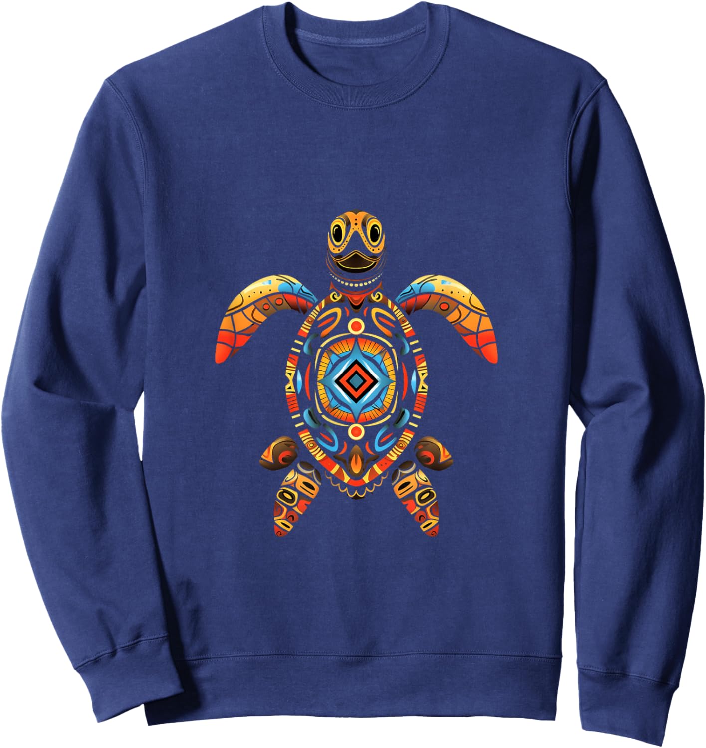 Sea Turtle Indian Tribes Indian Tribes Indian Tribes Indigenous Sweatshirt - Sweatshirt | Navy