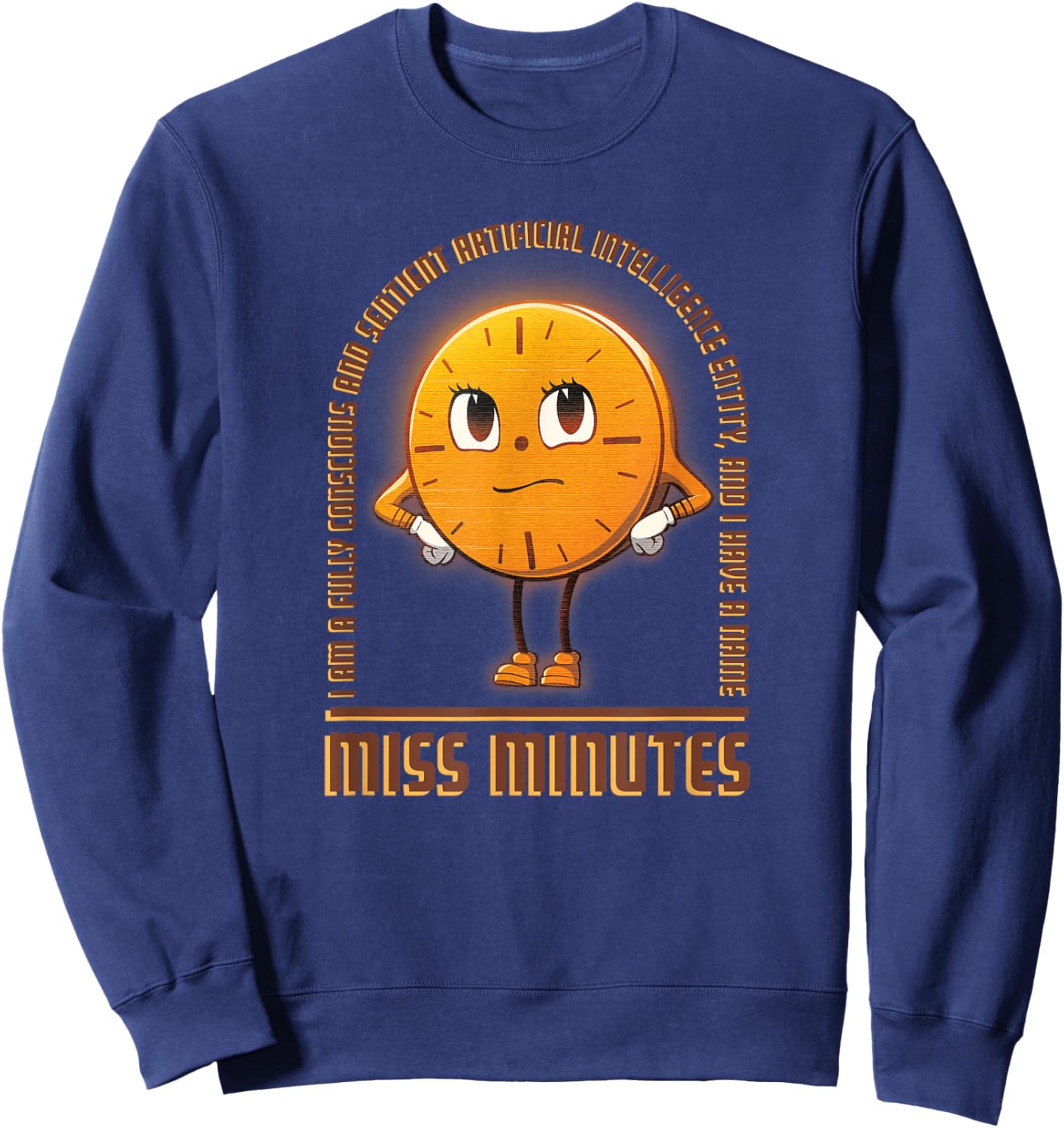 Marvel Studios Loki Season 2 TVA Miss Minutes I Have a Name Sweatshirt - Sweatshirt | Navy