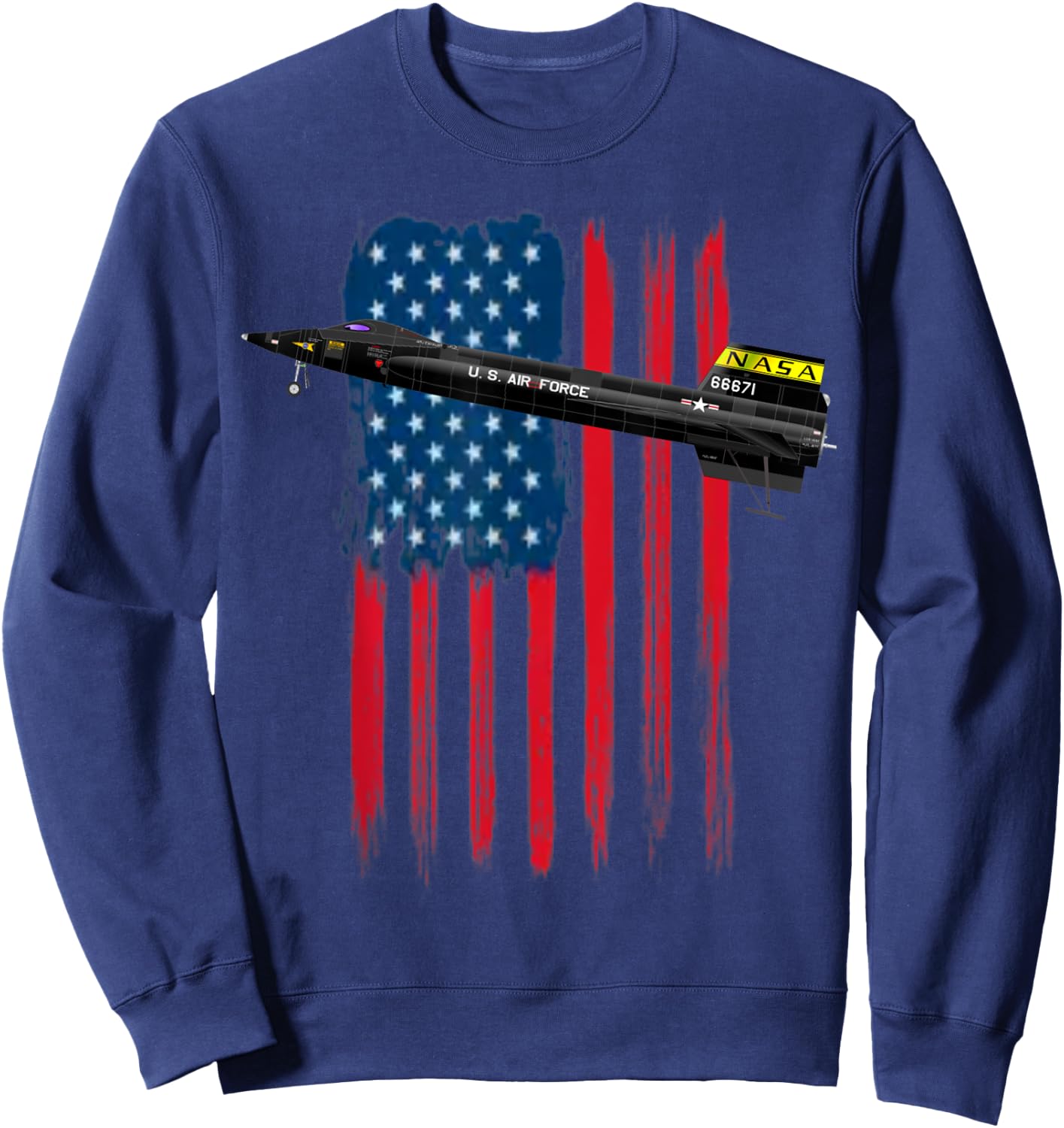 The North American X-15. Air Force aviation at its best. Sweatshirt - Sweatshirt | Navy
