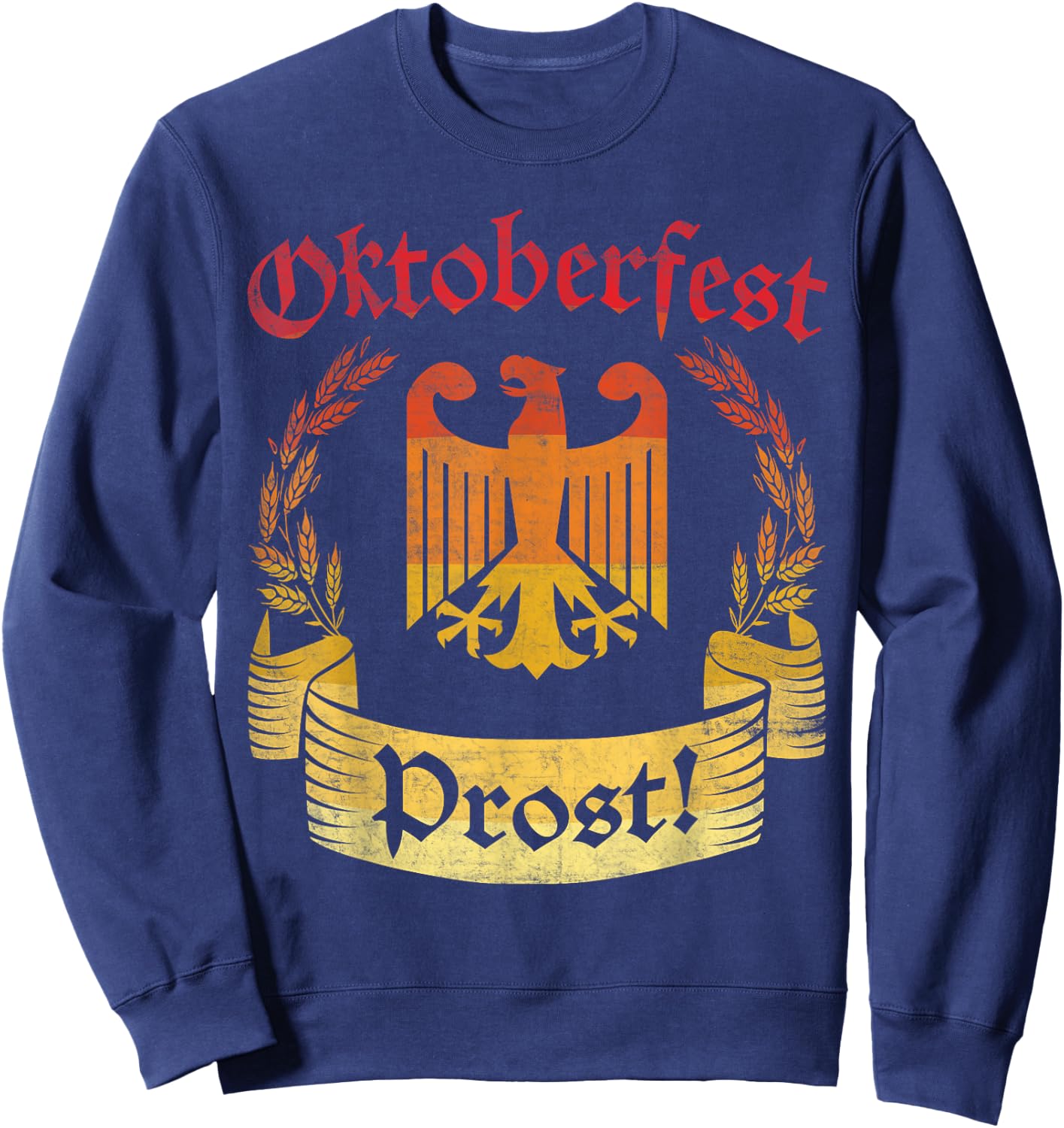 Retro Oktoberfest Shirt Eagle Prost Patriotic German Sweatshirt - Sweatshirt | Navy