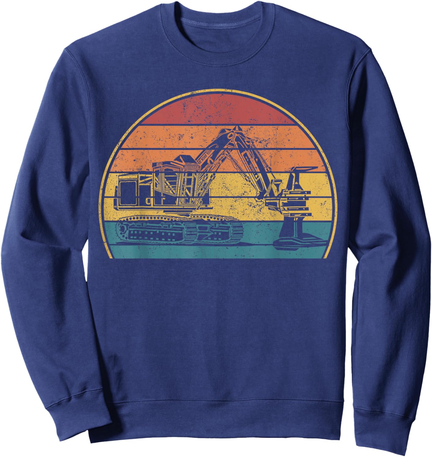 Feller Buncher Operator Logger Logging Log Tree Cutting Sweatshirt - Sweatshirt | Navy