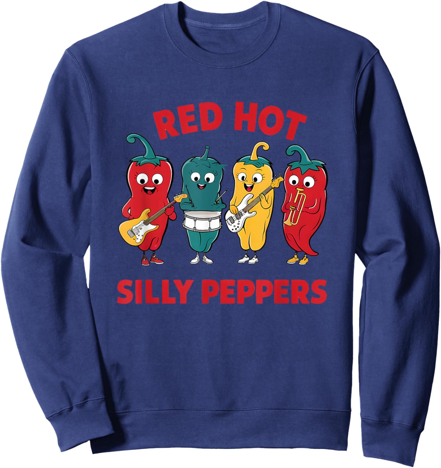 Red Hot Silly Peppers Sweatshirt - Sweatshirt | Navy