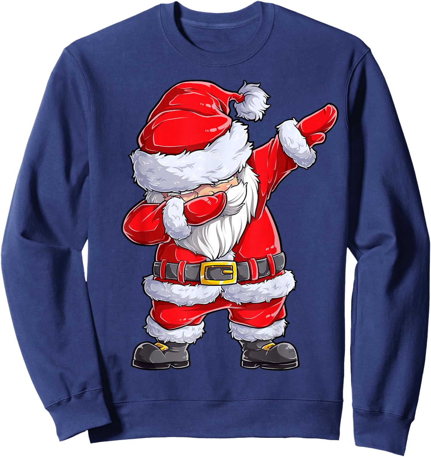 Christmas Boys Dabbing Santa Claus Girls Funny Xmas Dab Cute Sweatshirt - Sweatshirt | Navy