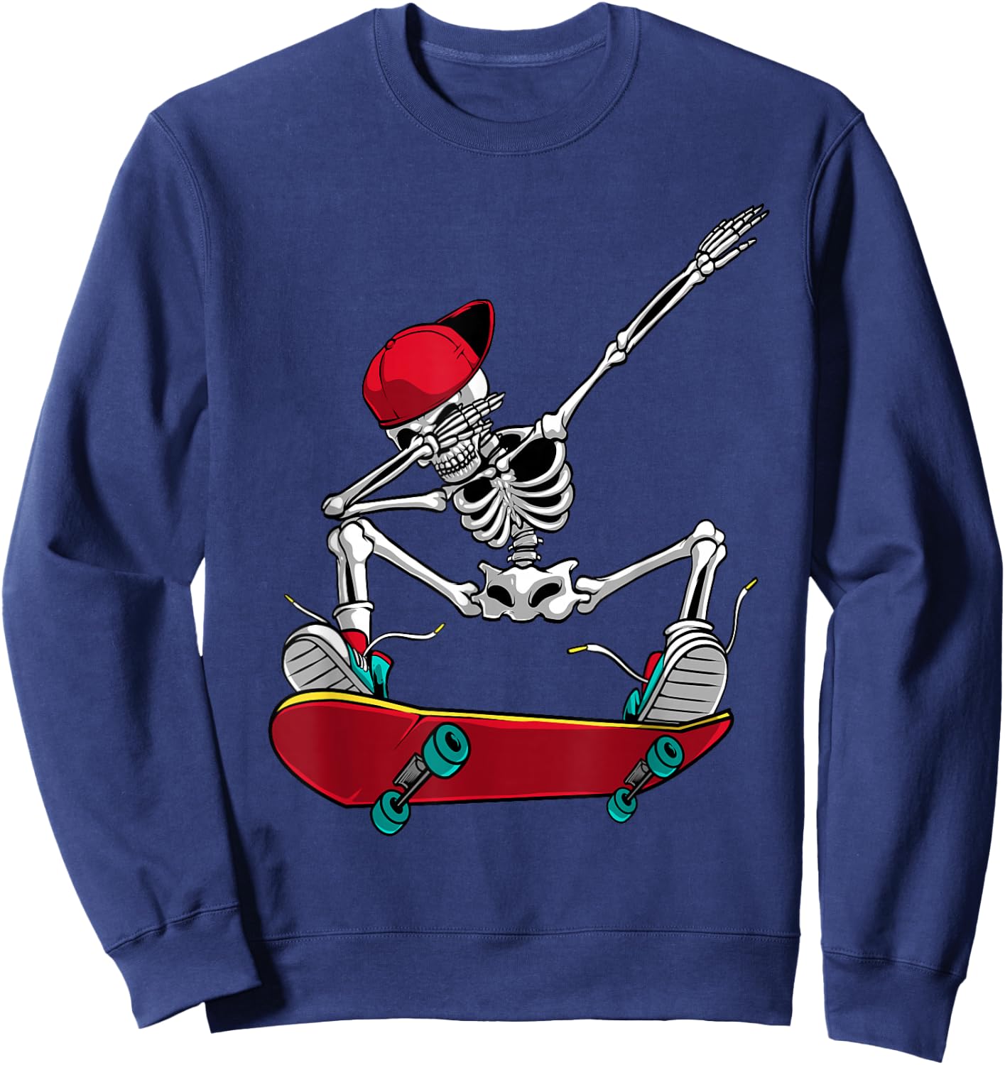 Cool Skateboarding Art Women Skateboard Skateboarder Small Sweatshirt - Sweatshirt | Navy