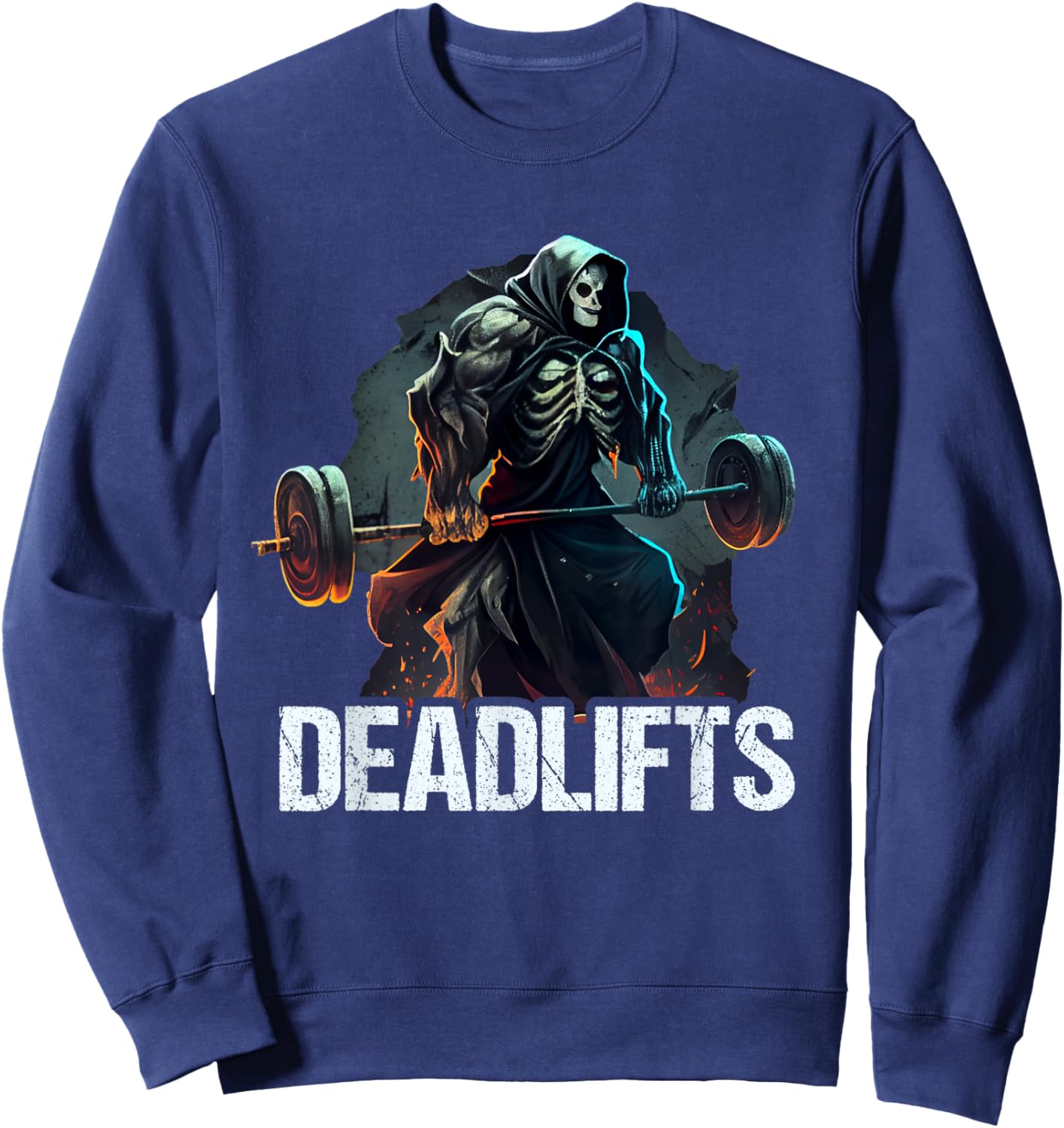 Deadlifts Gym Fitness Funny Workout Sweatshirt - Sweatshirt | Navy