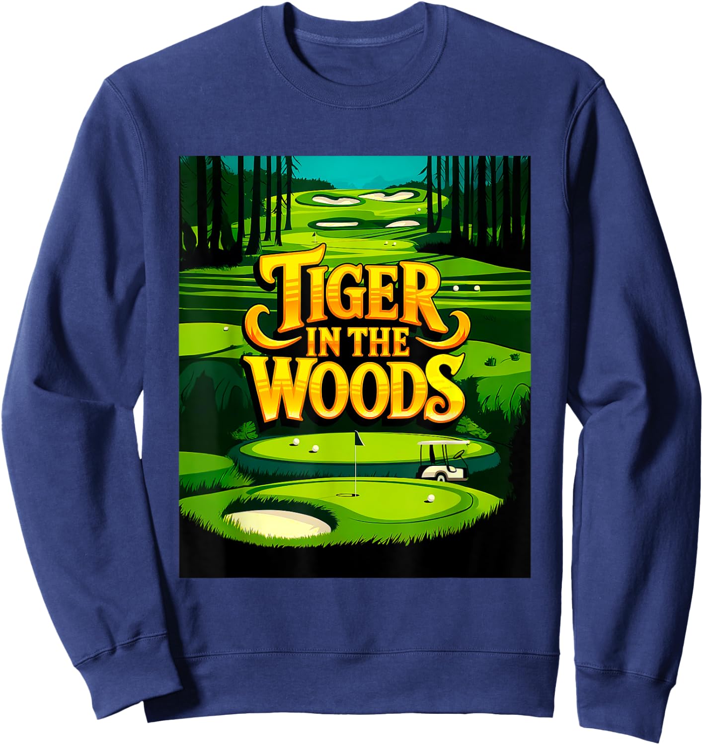 Tiger In The Woods #1 Sweatshirt - Sweatshirt | Navy