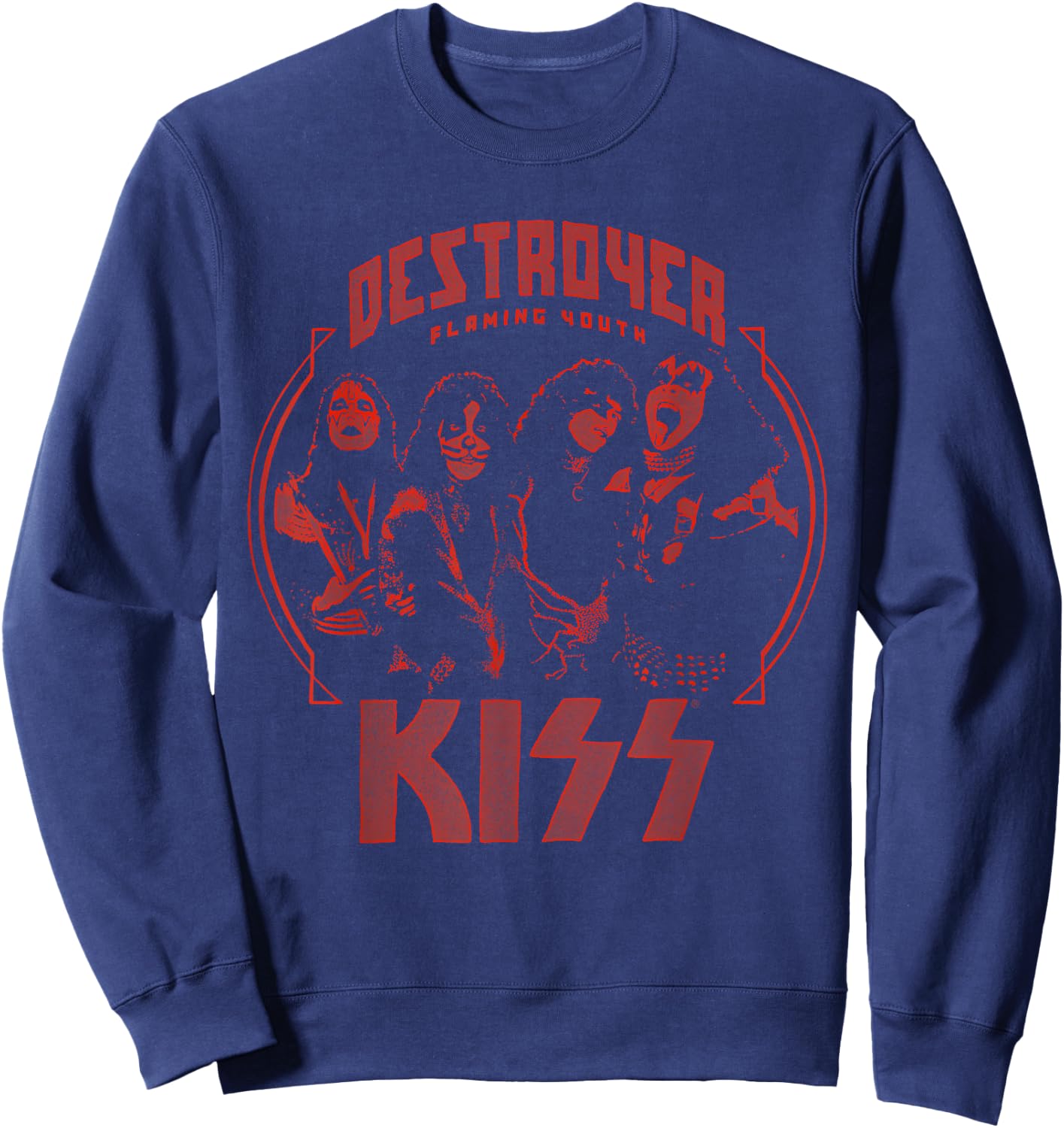KISS - Flaming Youth Sweatshirt - Sweatshirt | Navy