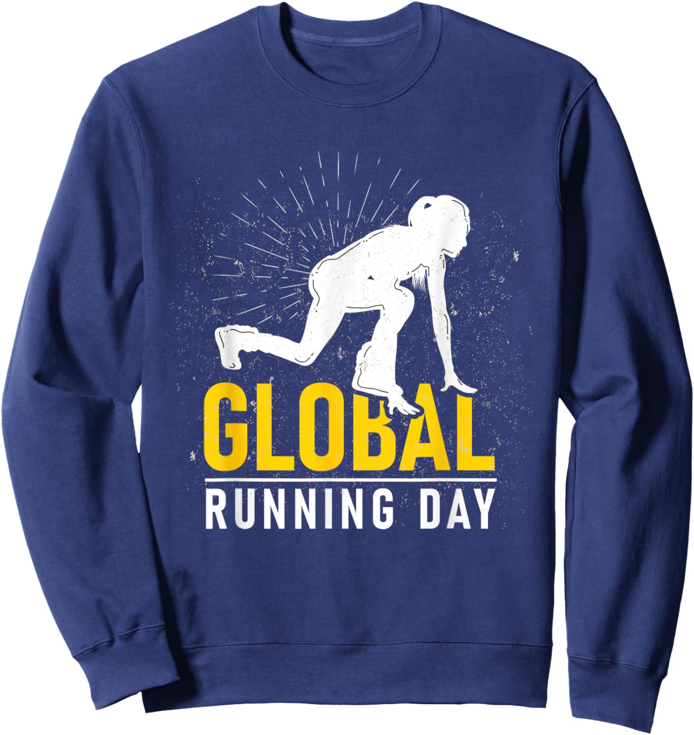 Global Running Day Gift Global Running Day & Sprinters Sweatshirt - Sweatshirt | Navy
