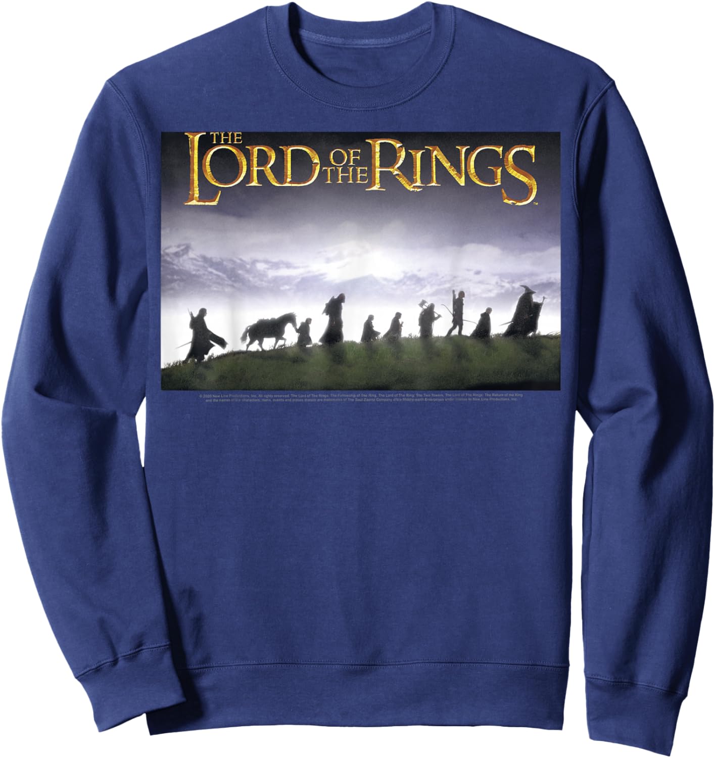 The Lord of The Rings Fellowship Poster Sweatshirt - Sweatshirt | Navy