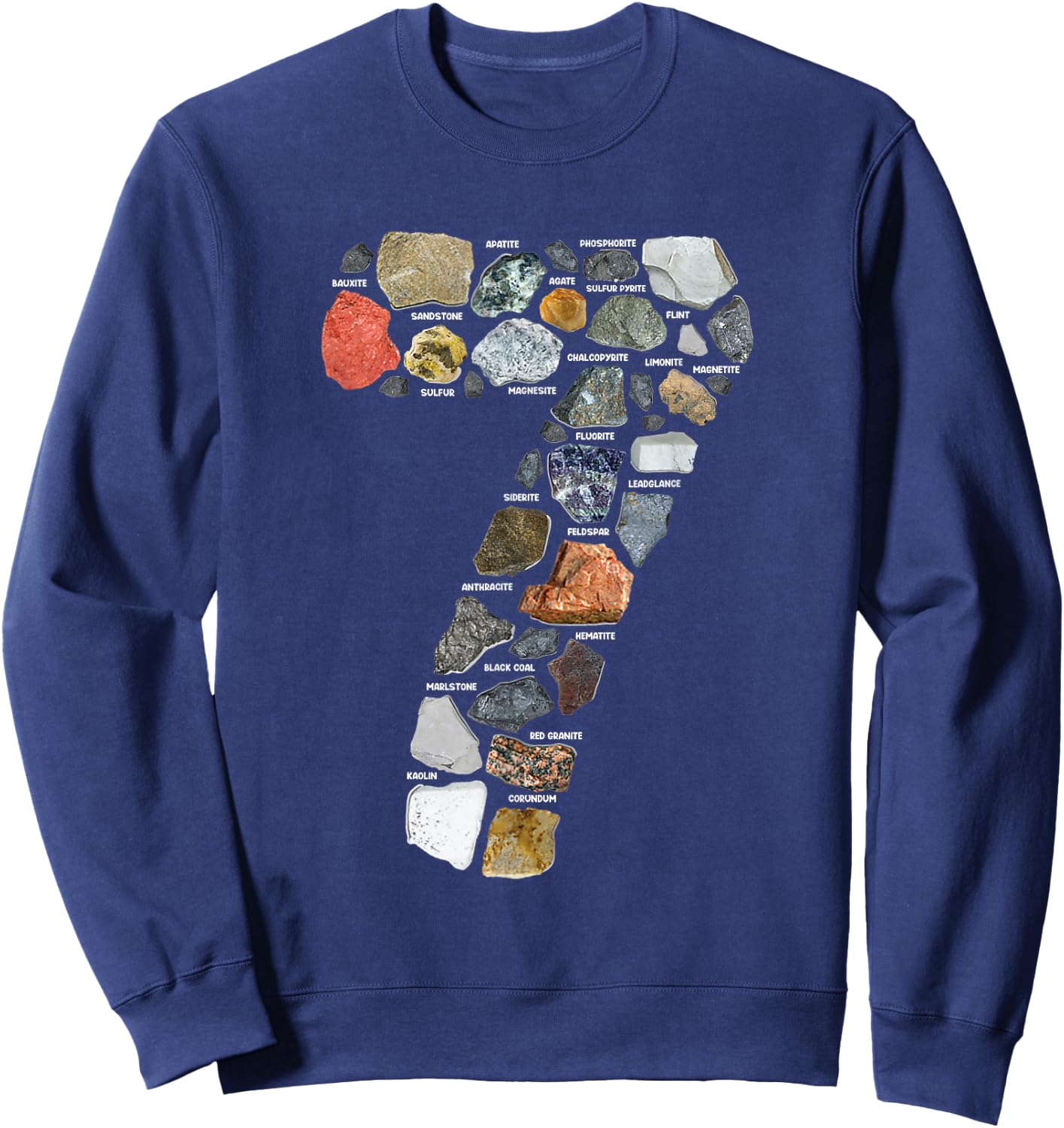 Geology 7 Years Old Rock Collecting 7th Birthday Sweatshirt - Sweatshirt | Navy