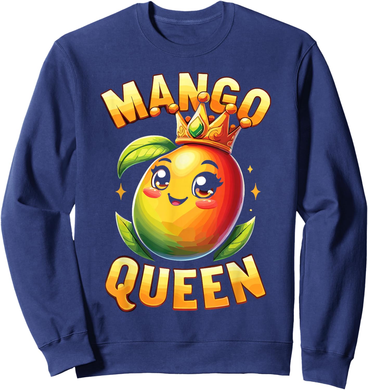 Art Mangos Fruit Lover Fruit Mango Queen Sweatshirt - Sweatshirt | Navy