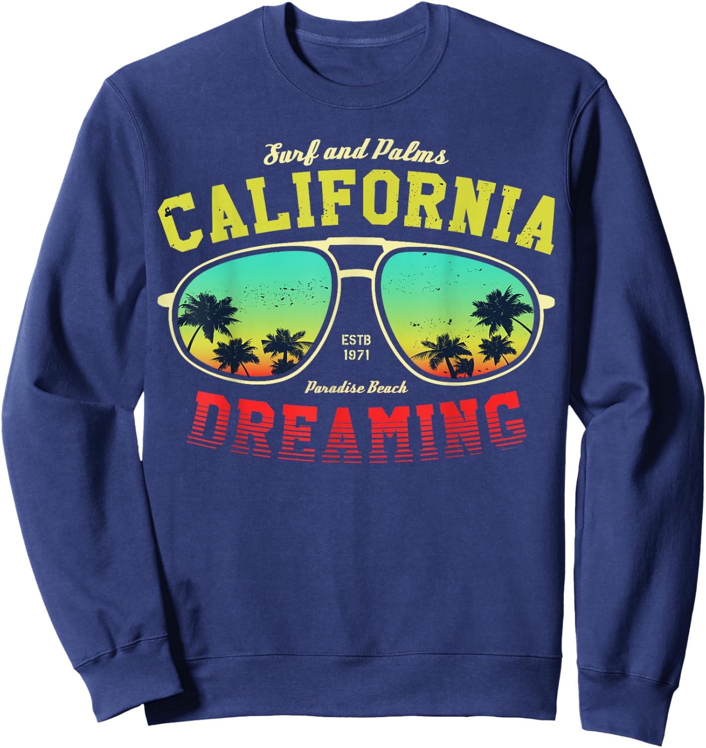 Los Angeles California Graphic Design shirt, Los Angeles Sweatshirt - Sweatshirt | Navy