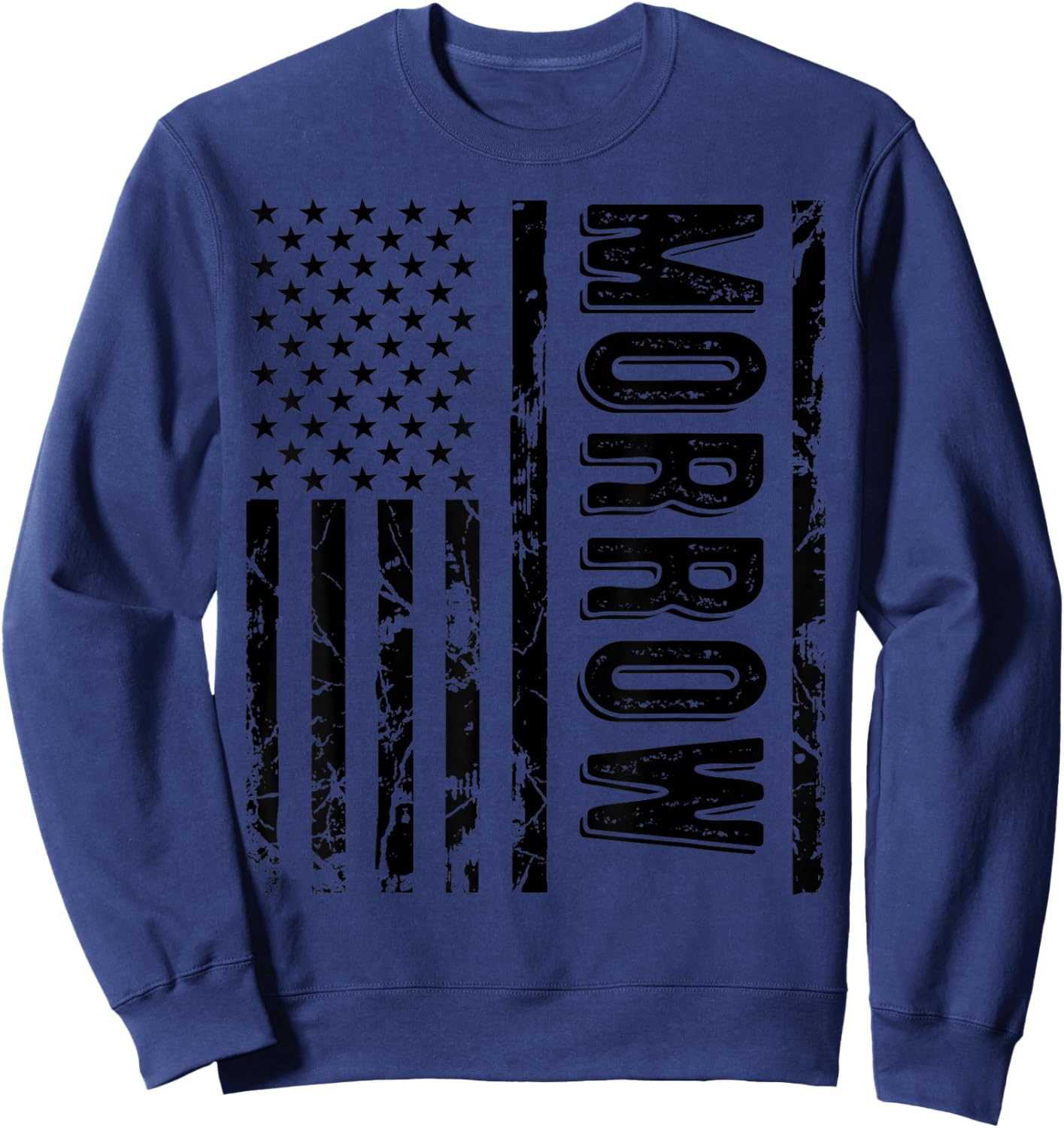 Morrow Last Name Funny Surname Family Reunion Team Sweatshirt - Sweatshirt | Navy