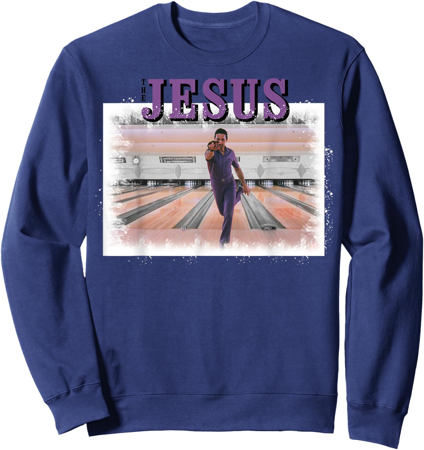 The Big Lebowski The Jesus Bowling Photo Graphic Sweatshirt - Sweatshirt | Navy