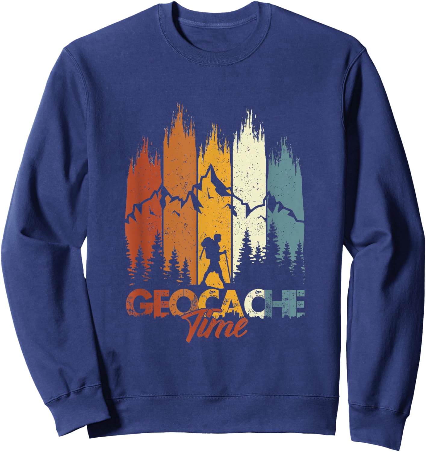 Zeit für Geocache, Geocache, Zeit, Geocaching Sweatshirt - Sweatshirt | Navy