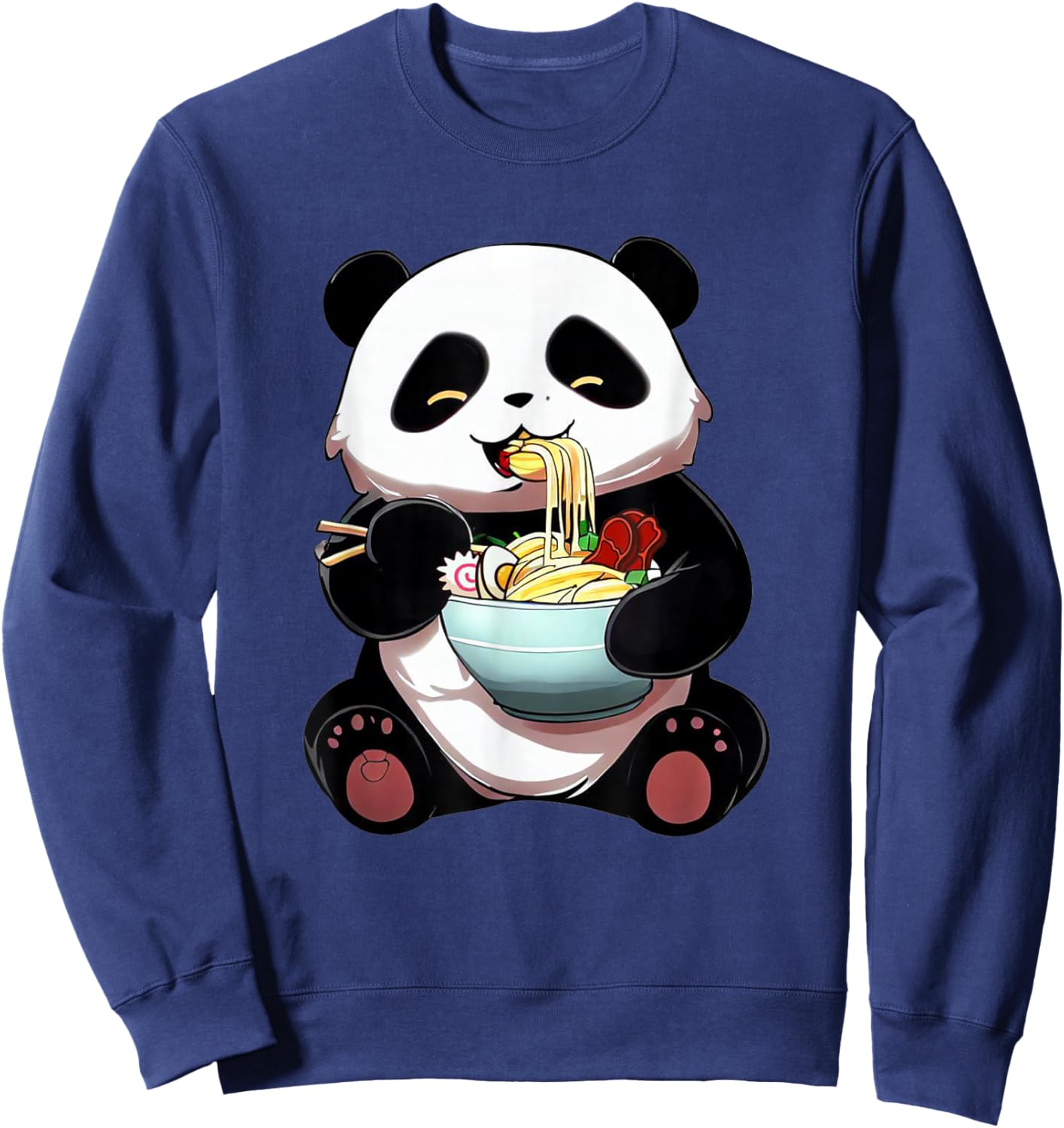 Kawaii Panda Ramen Cute Bear Japanese Noodle Animal Sweatshirt - Sweatshirt | Navy
