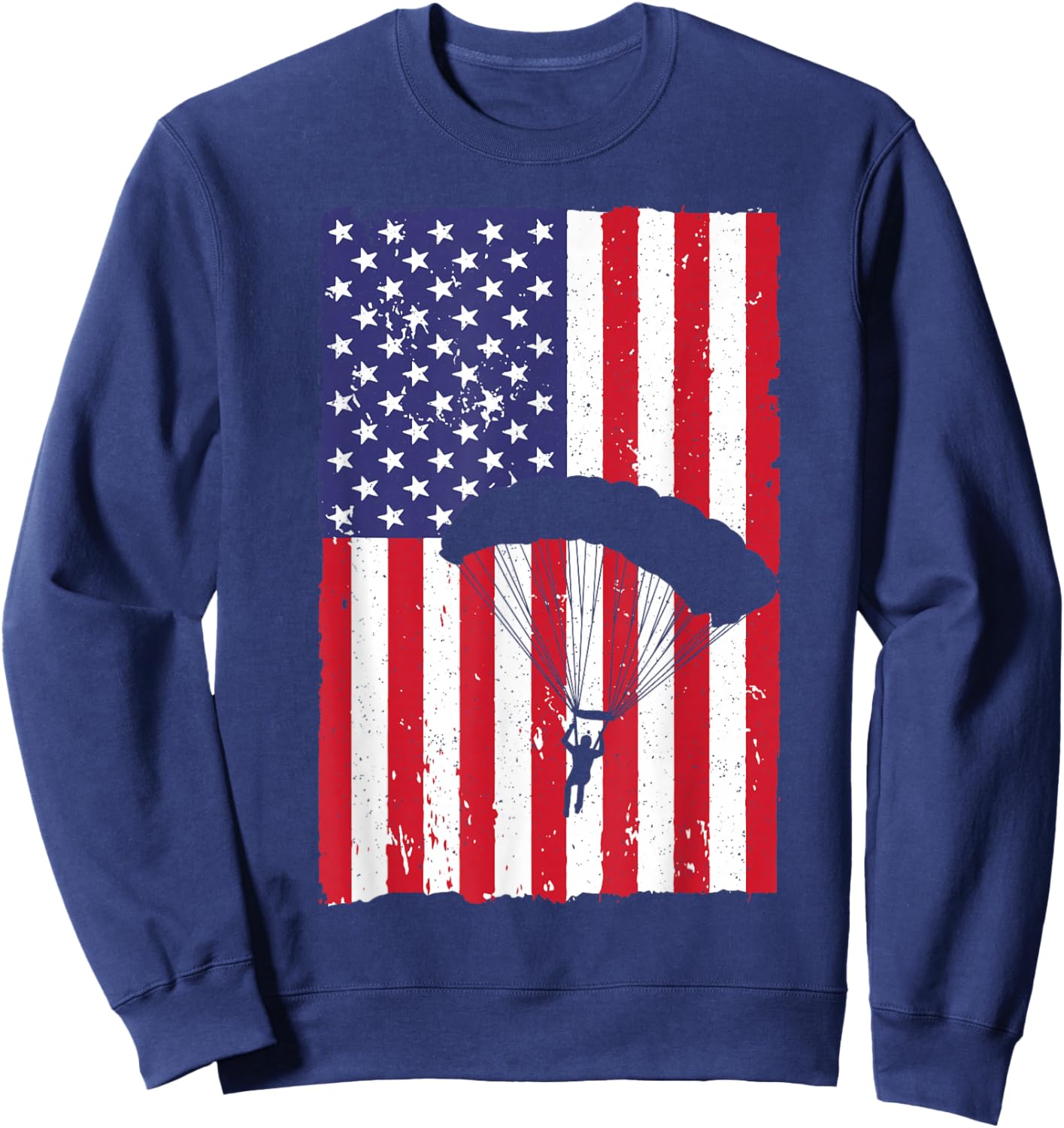 Skydiving Art Women Sky Diving Parachutist Skydiver Sweatshirt - Sweatshirt | Navy