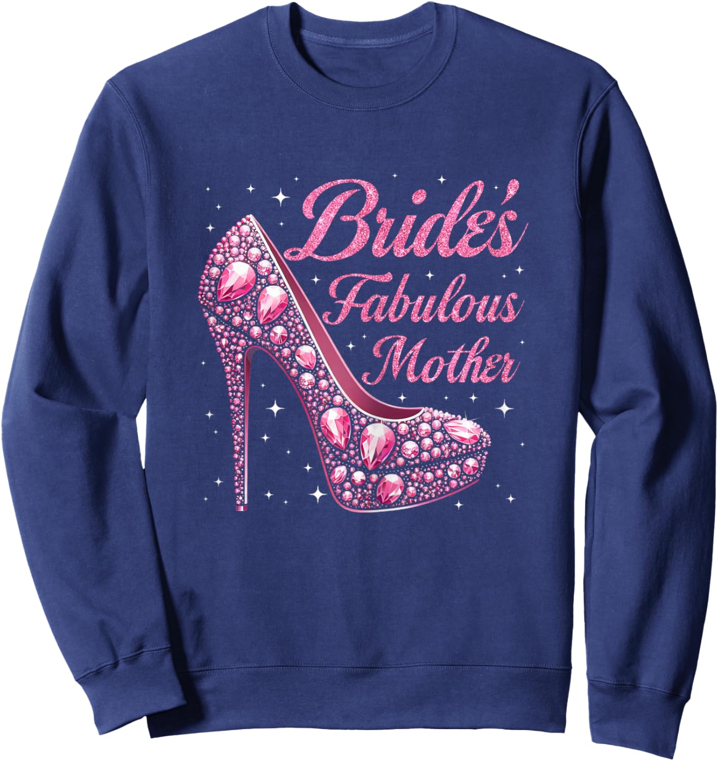 Mother's Fabulous Bride Happy Wedding Married Day Vintage Sweatshirt - Sweatshirt | Navy
