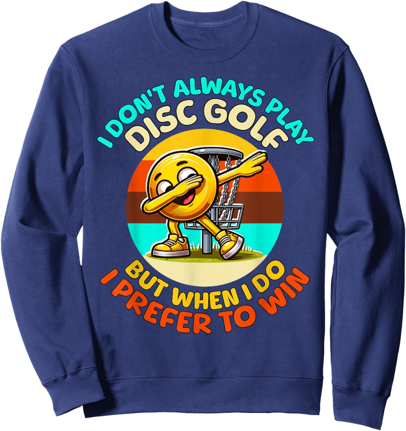 Disc Golf Player Disc Golf Sweatshirt - Sweatshirt | Navy