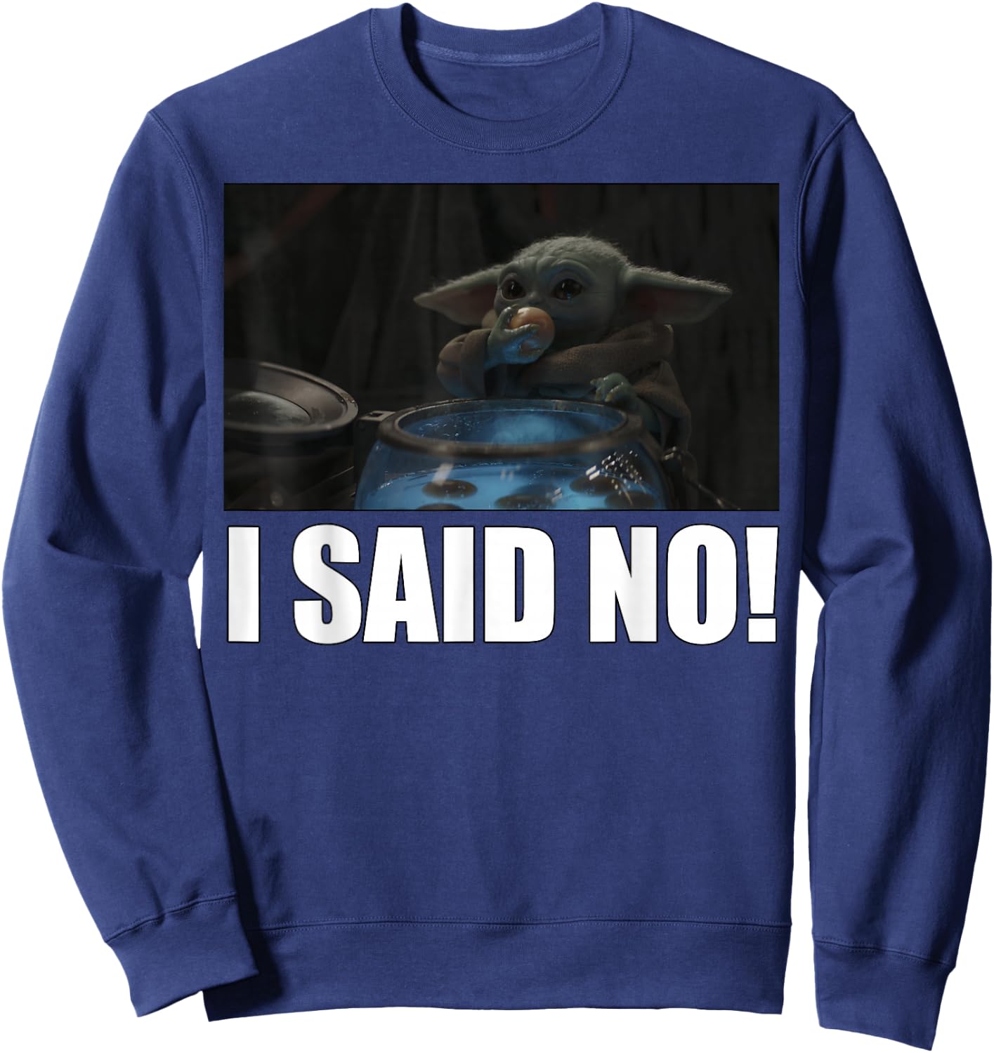 Star Wars: The Mandalorian The Child I Said No R5 Sweatshirt - Sweatshirt | Navy