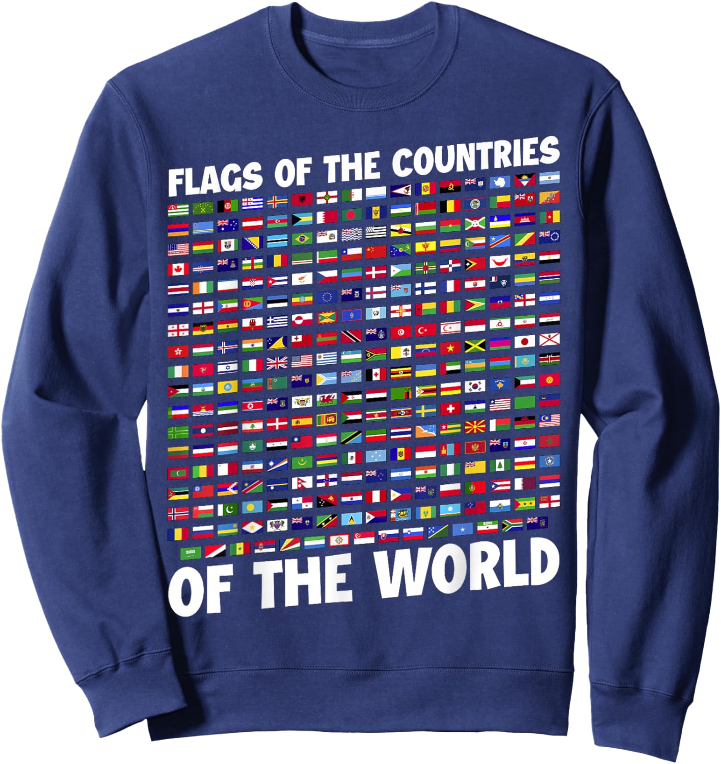 Humanity & Traveler Designs Men's Earth Day Flag - Black, Small Sweatshirt - Sweatshirt | Navy